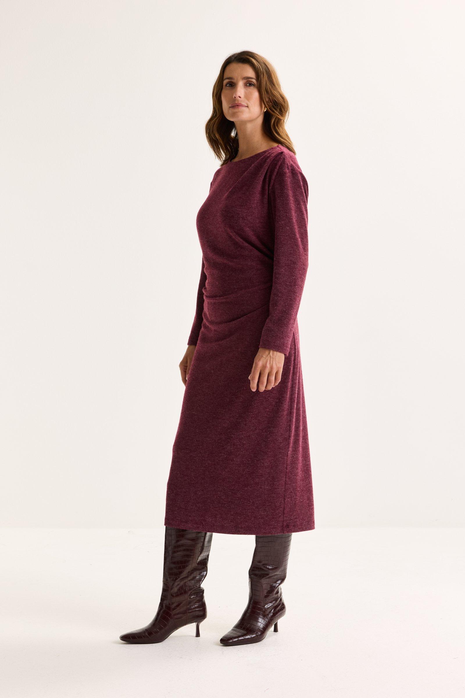 Robes - Robe drapée en jersey chaud