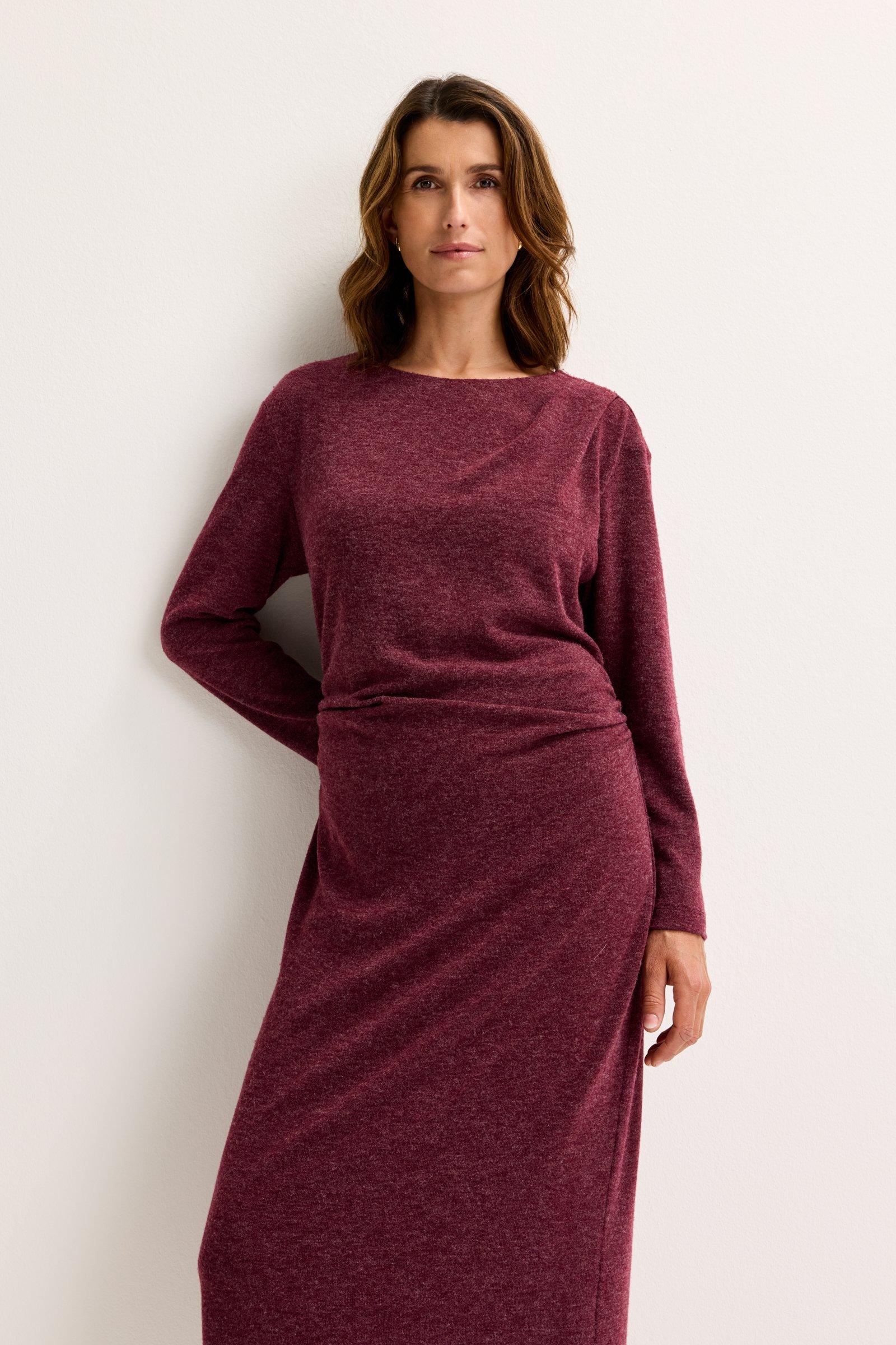 Robes - Robe drapée en jersey chaud