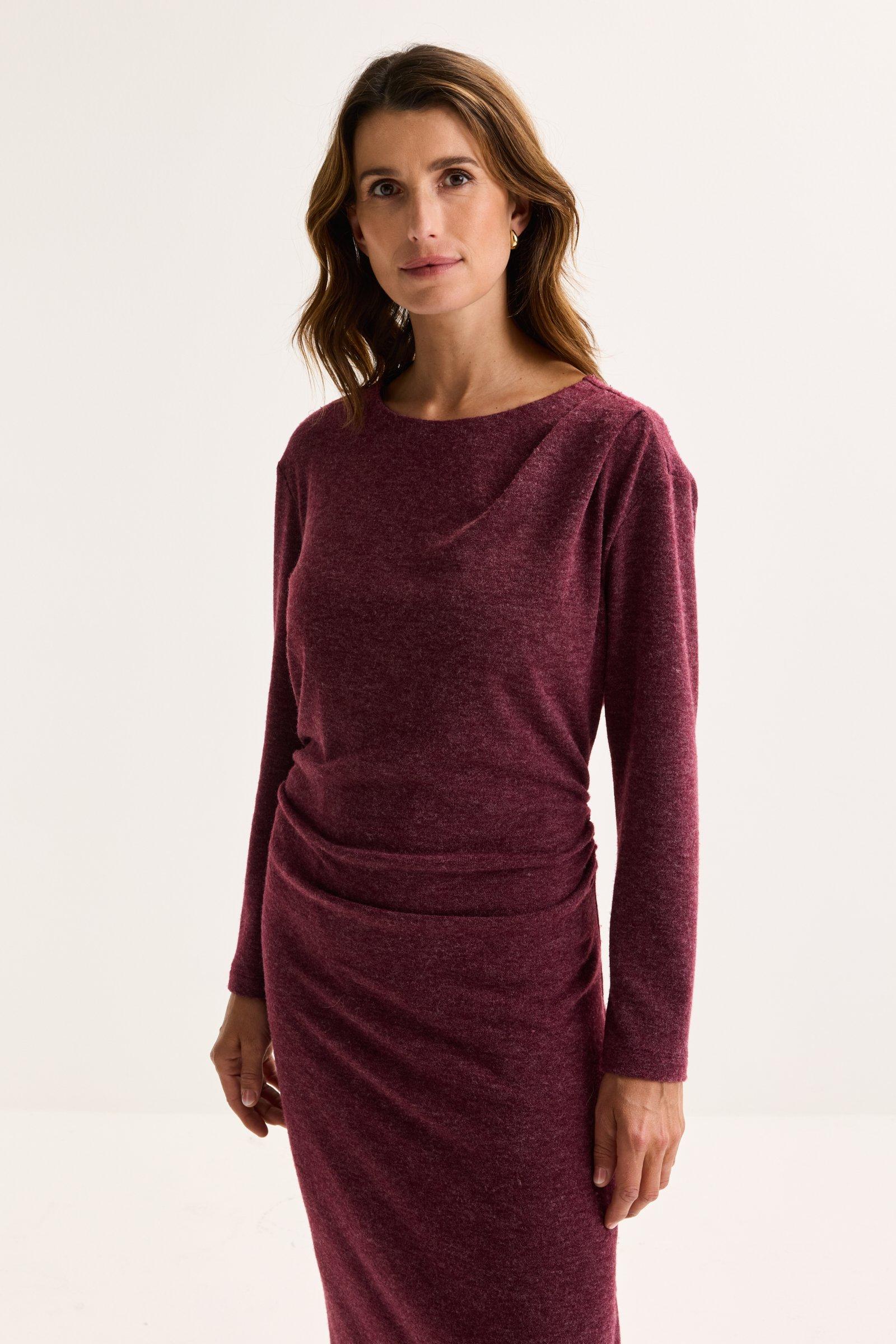 Robes - Robe drapée en jersey chaud