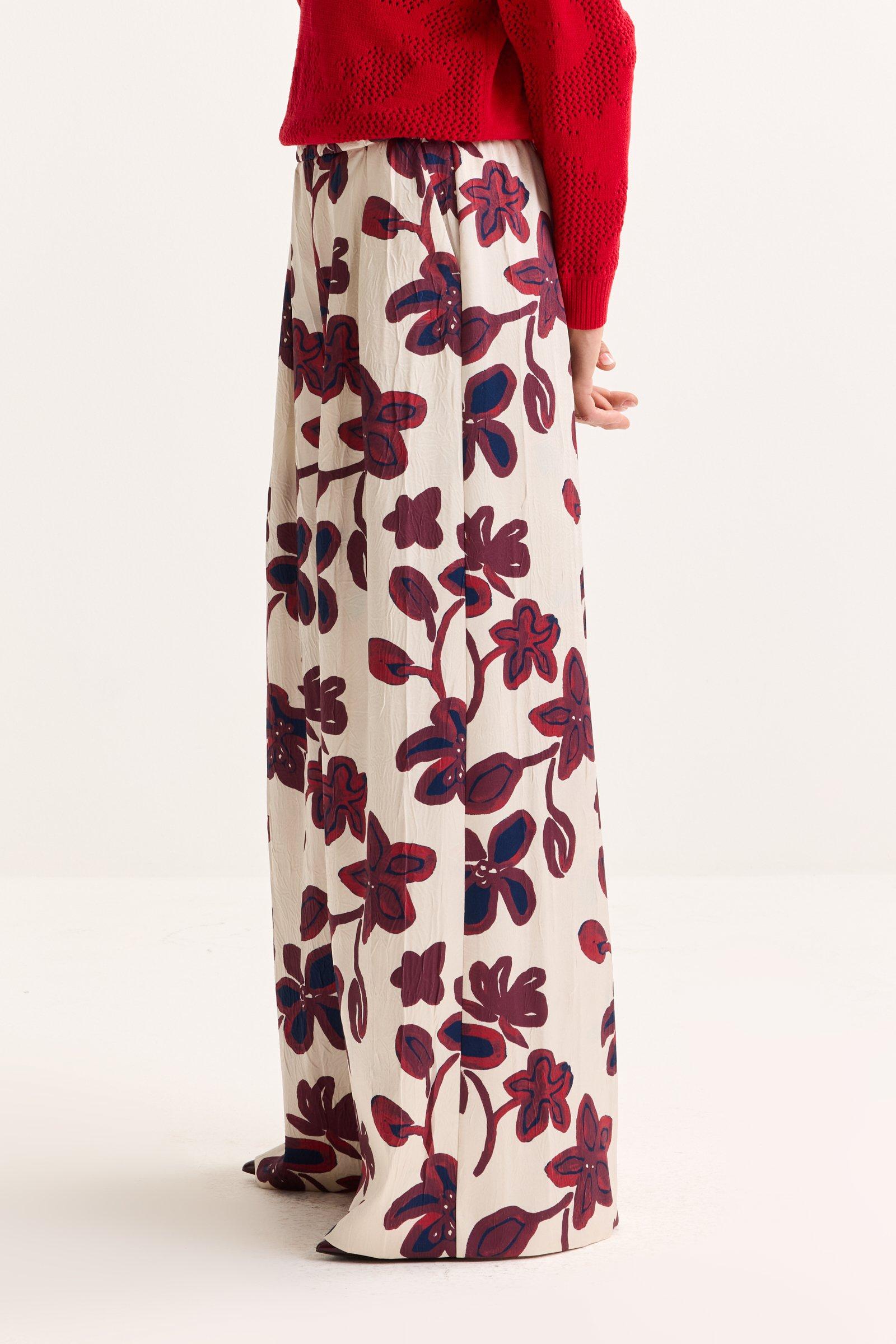 Pantalons - Pantalon palazzo à pinces 