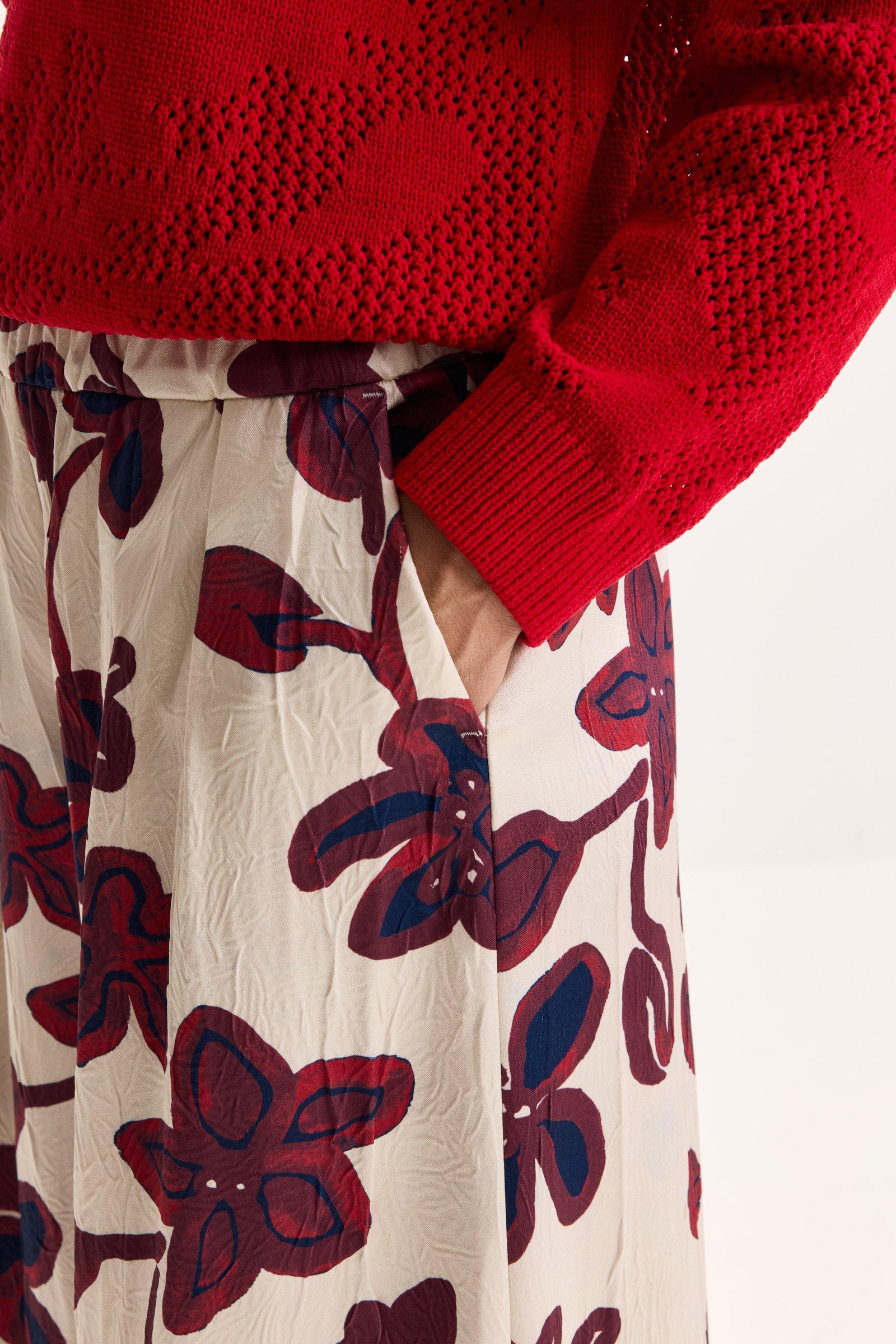 Pantalons - Pantalon palazzo à pinces 