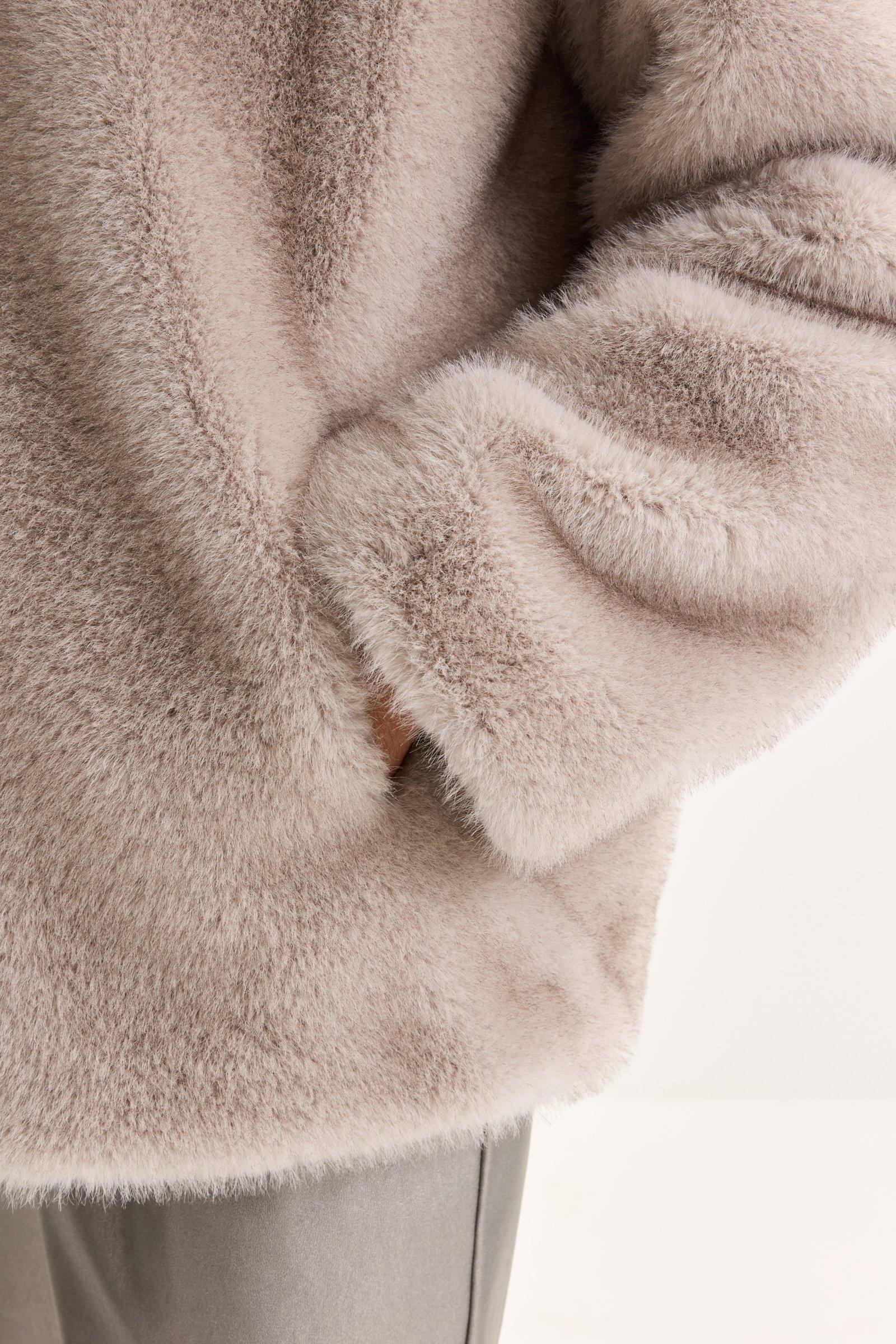 Manteaux - Veste en fausse fourrure chinchilla