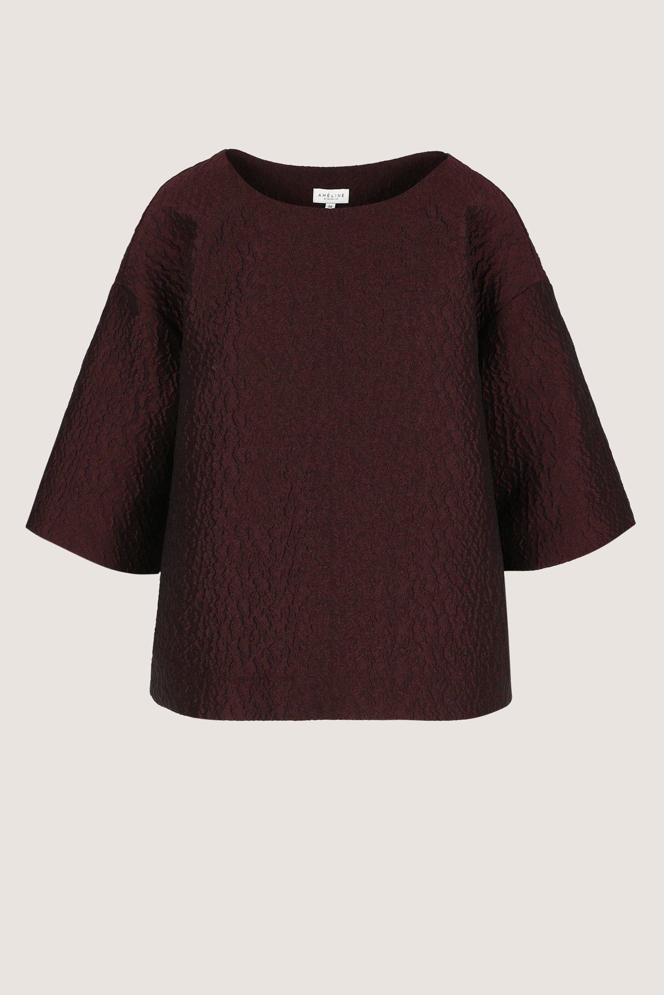 Hemden - Boxy blouse met gebloemd rugstuk