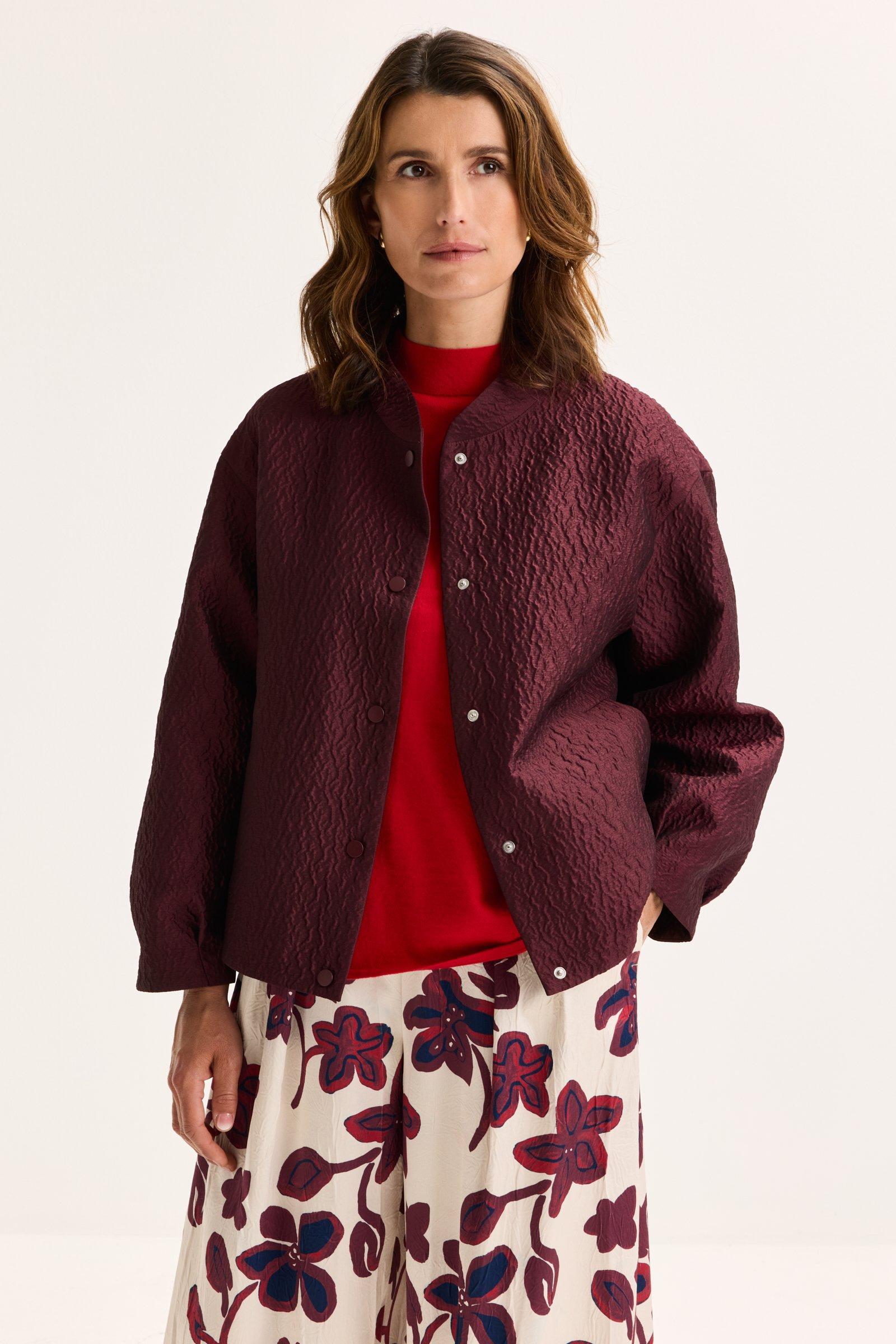 Blouson bomber en tissu 3D
