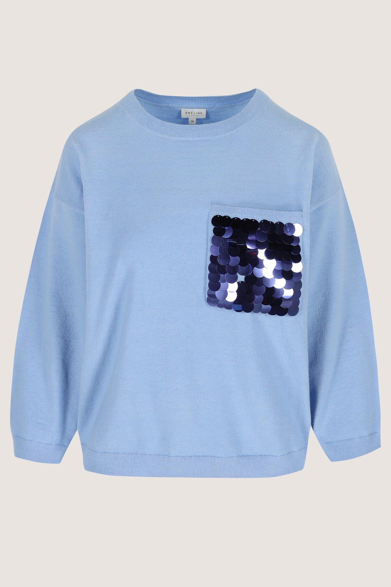 Pulls - Pull fin avec poche ornée de sequins