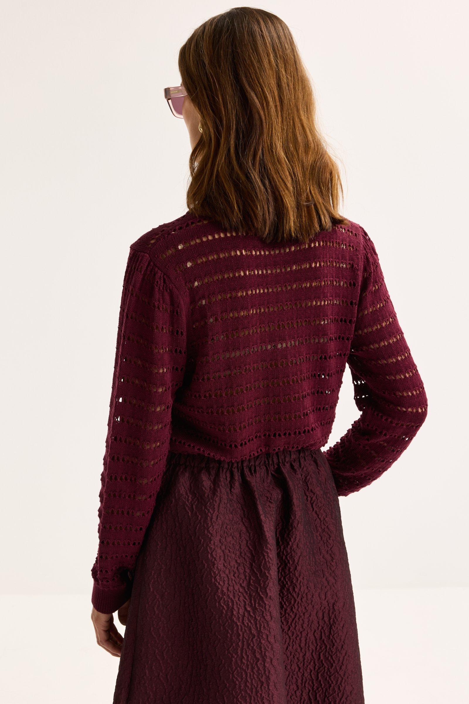 Pulls - Pull ajouré à col polo