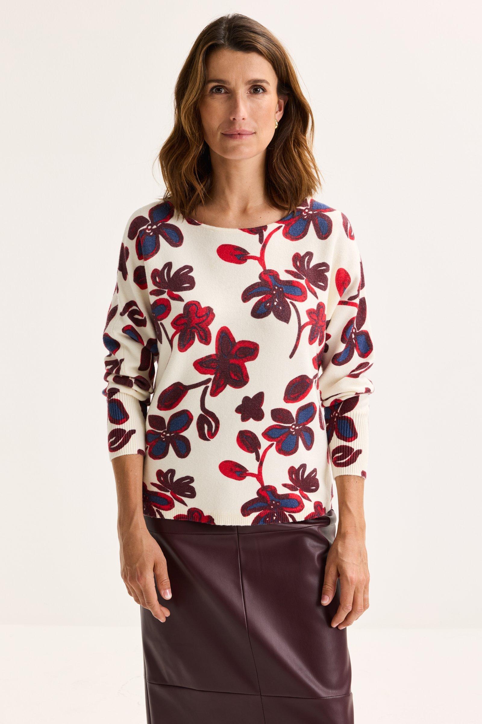 Améline Vleermuistrui Met Bloemenprint