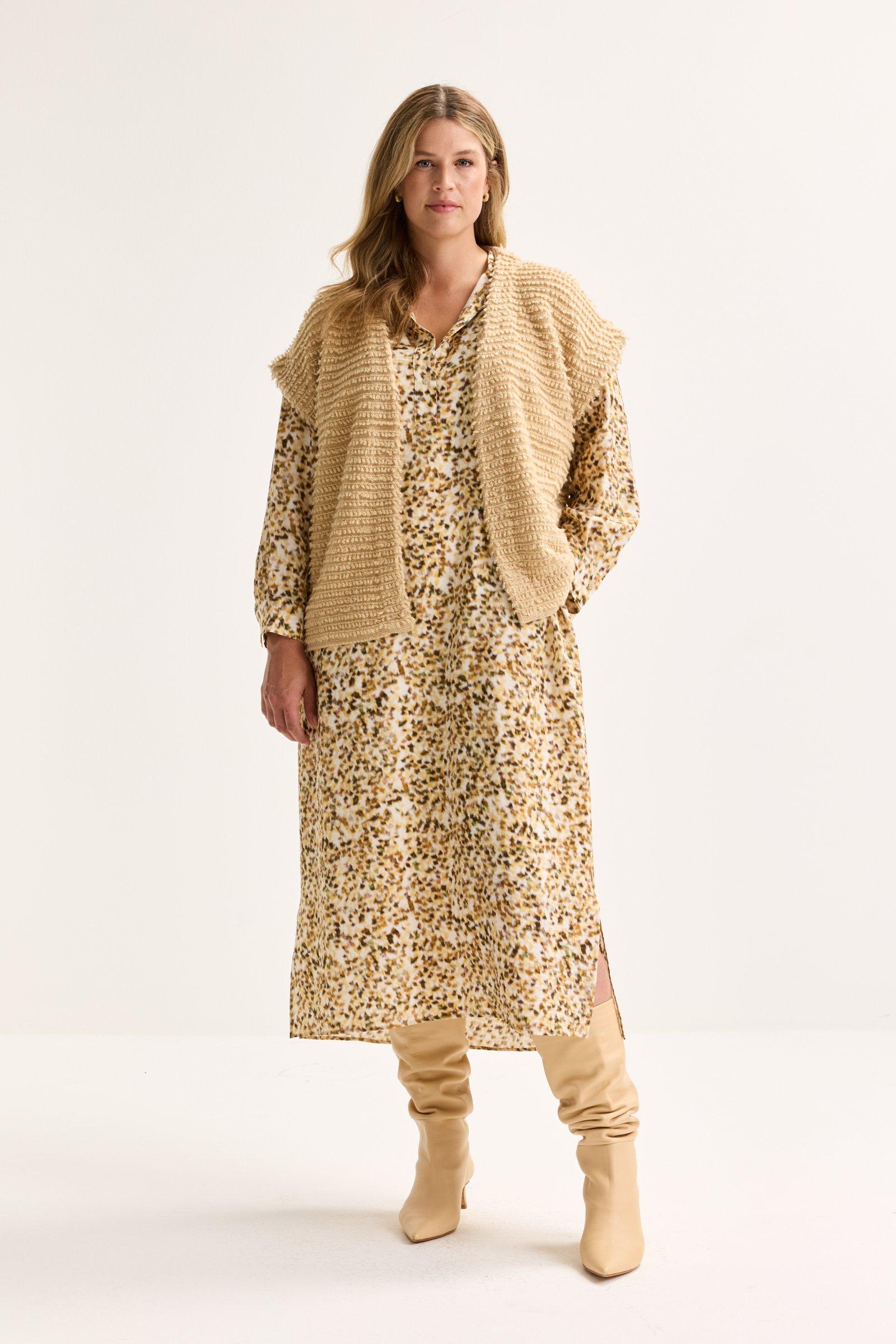 Cardigan - Gebreid vest met korte franjes