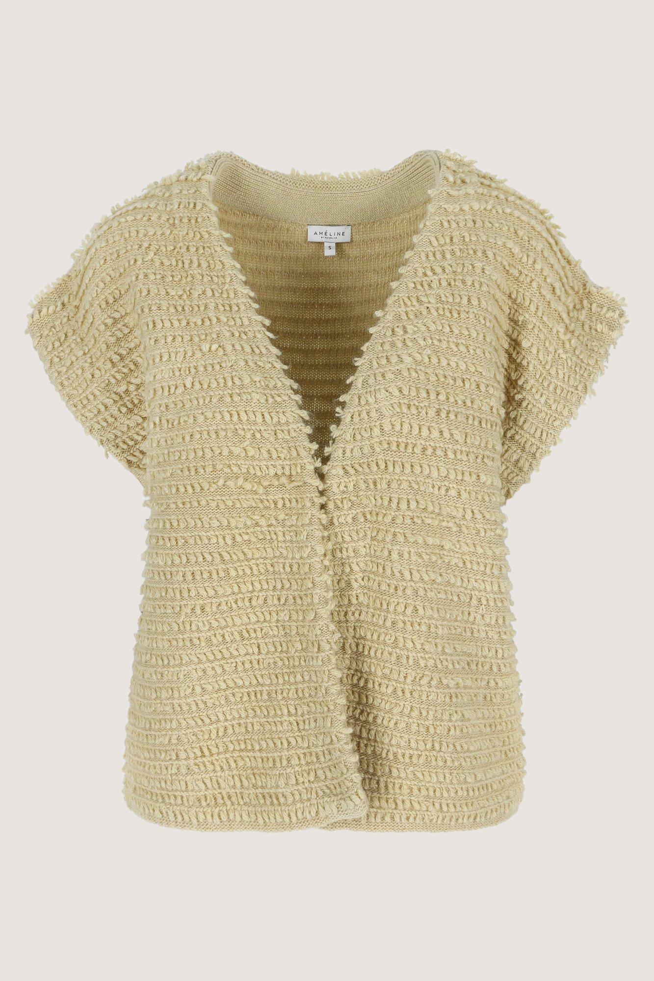 Cardigans - Gilet sans manches avec franges