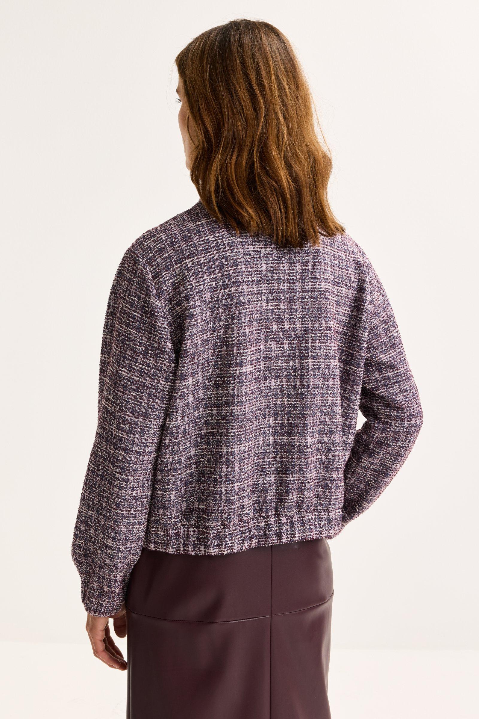 Blazers - Blouson bomber en tweed jersey avec lurex
