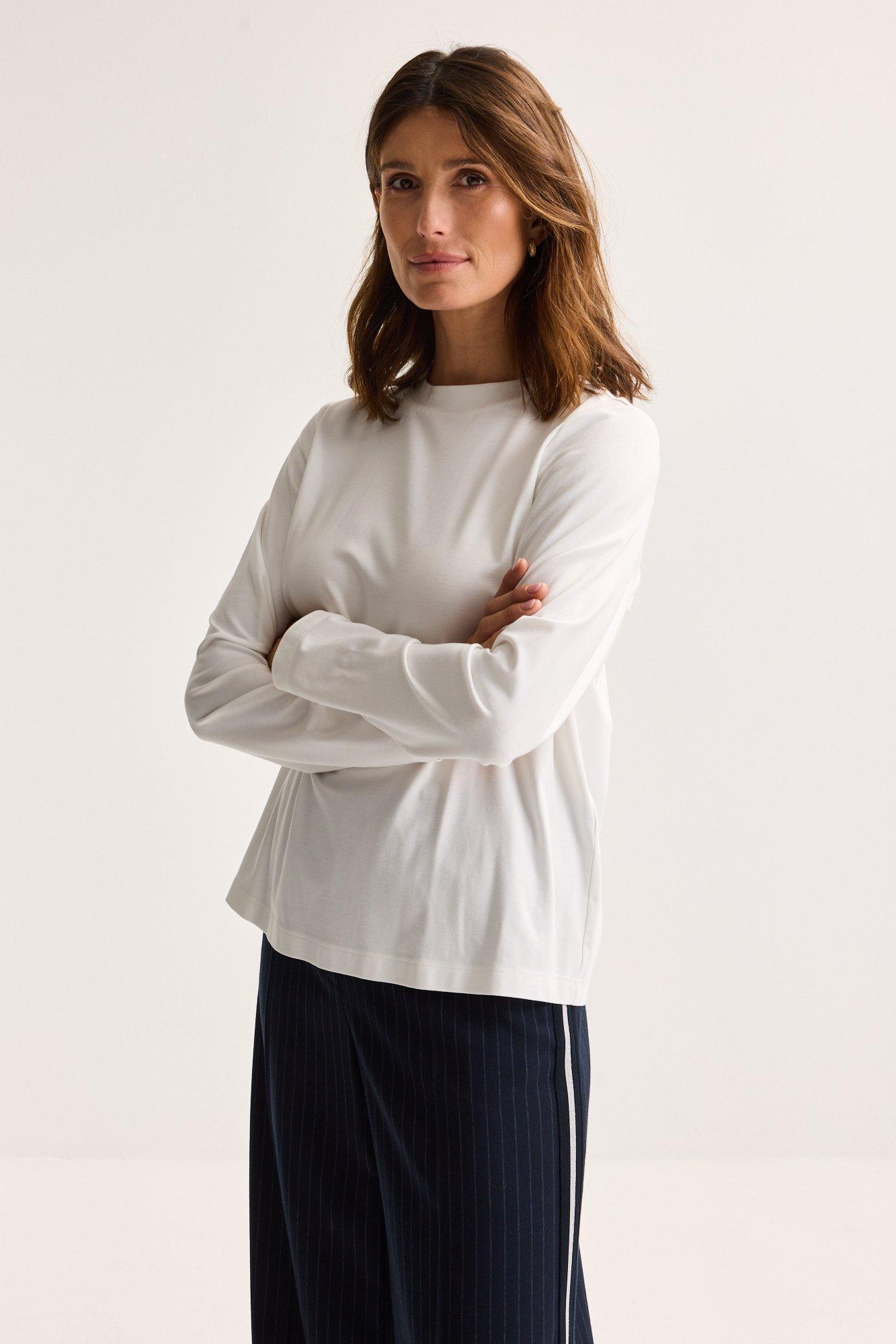 Sous pull à col rond en jersey mat - null - ame