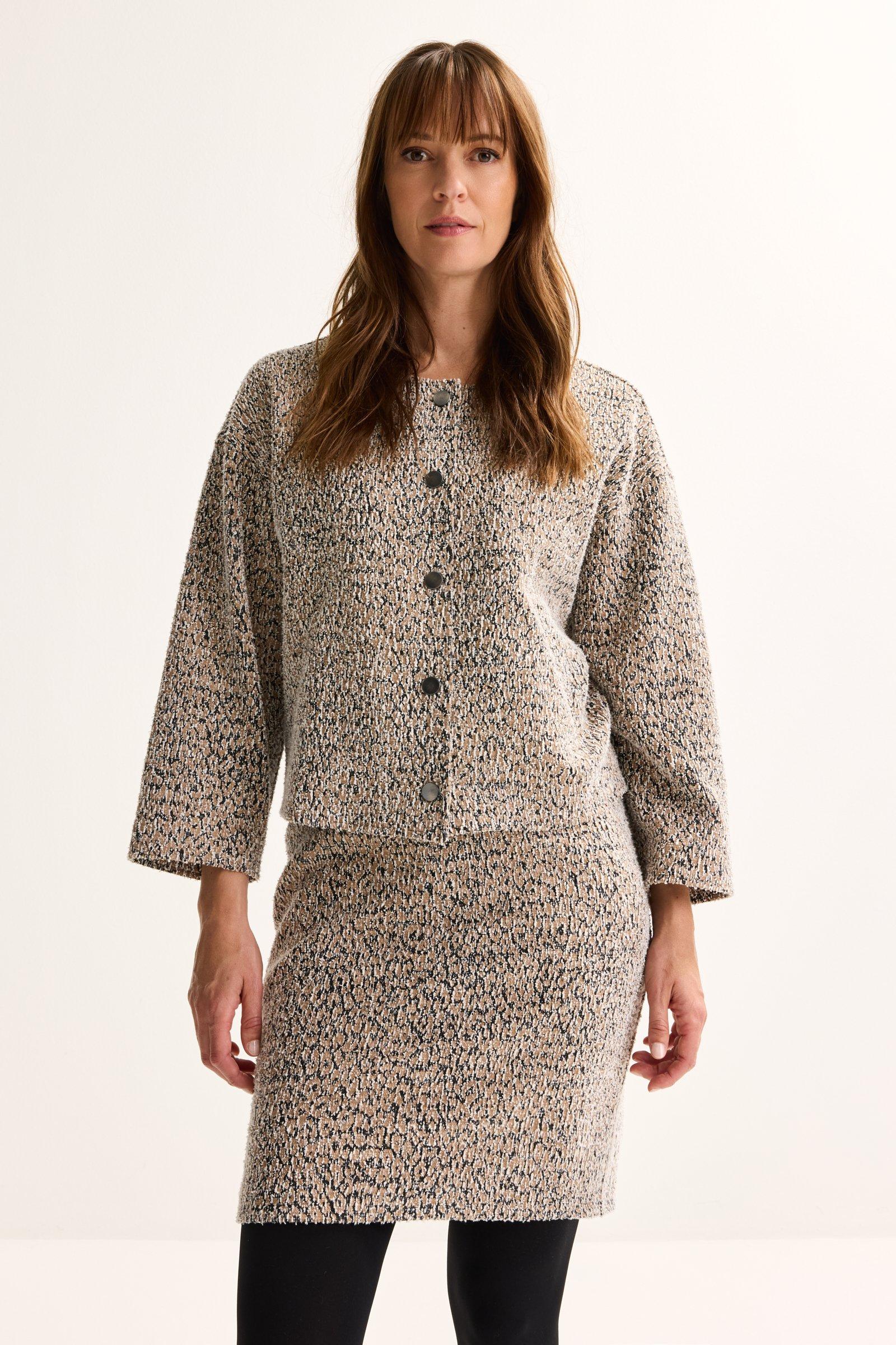 Améline Jasje In Jersey Jacquard Met Luipaardmotief