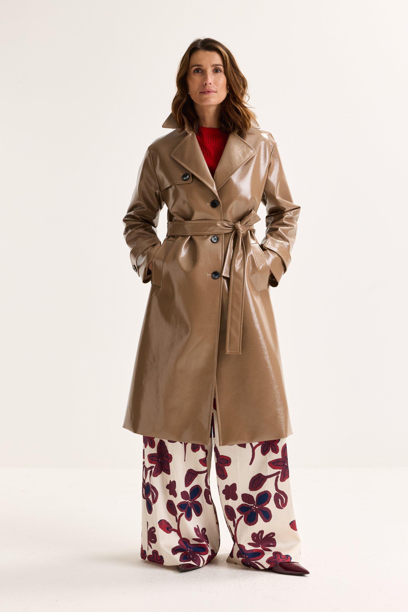 Améline Trenchcoat In Fake Leer