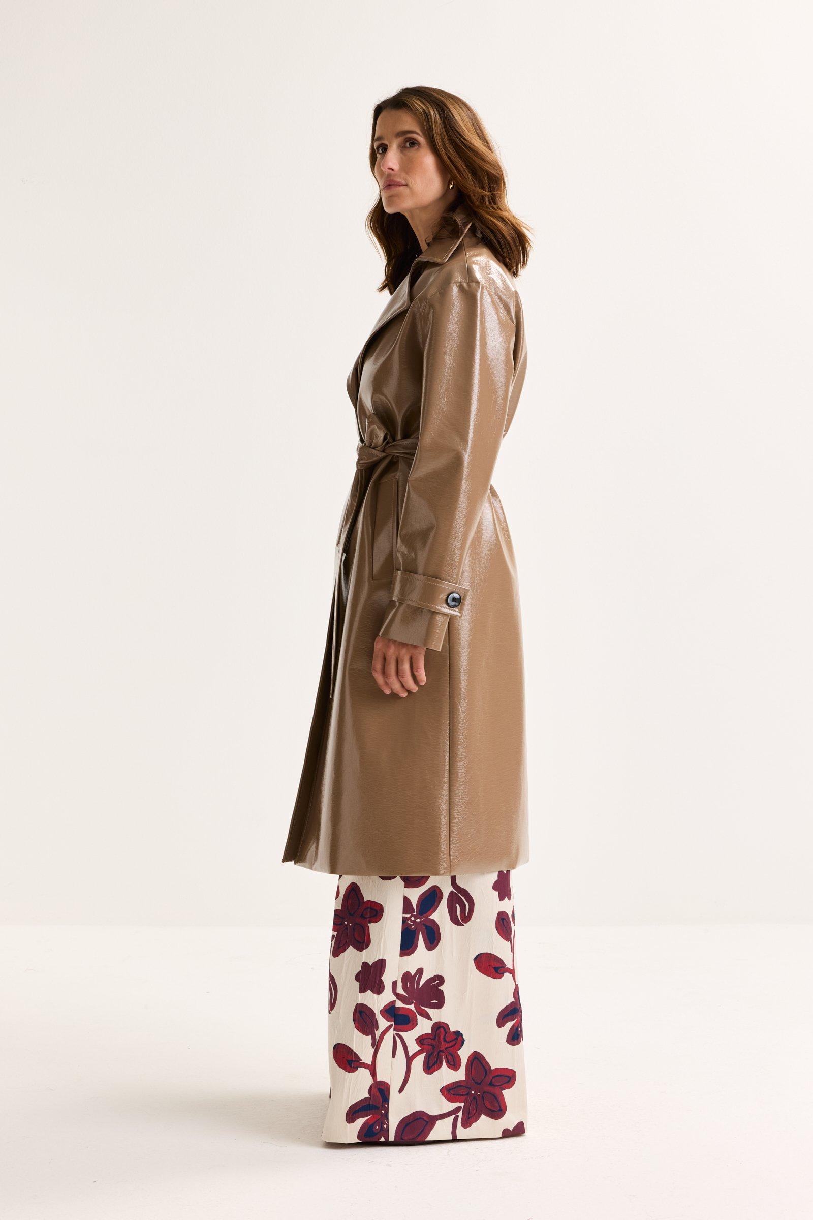 Jassen - Trenchcoat in fake leer