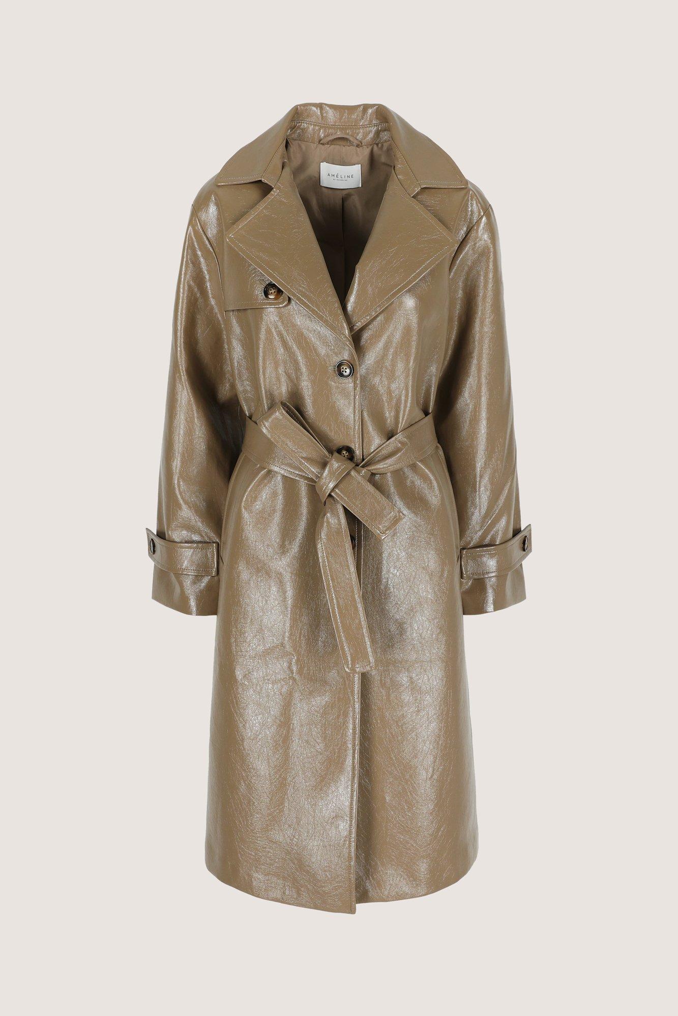 Jassen - Trenchcoat in fake leer
