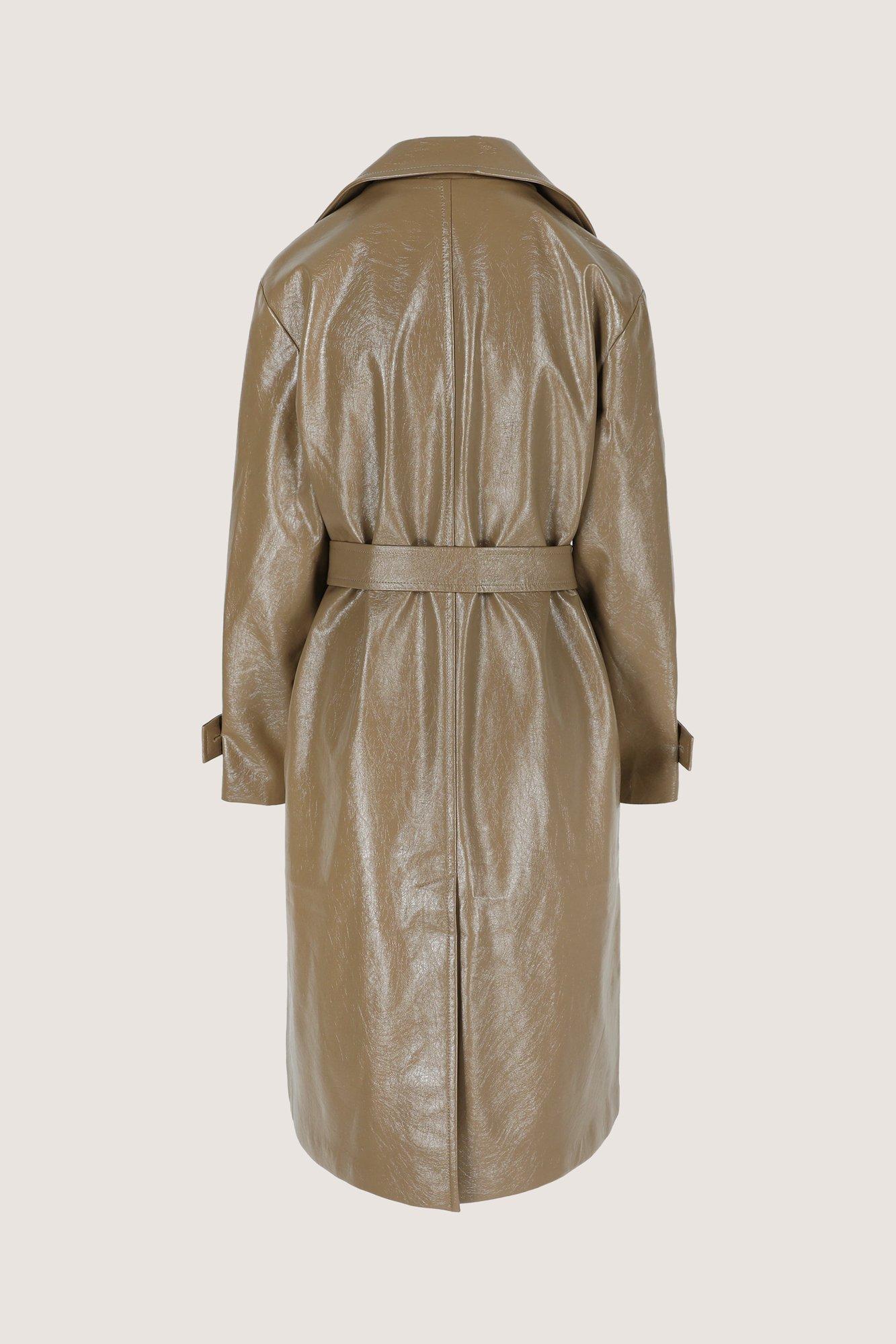 Jassen - Trenchcoat in fake leer