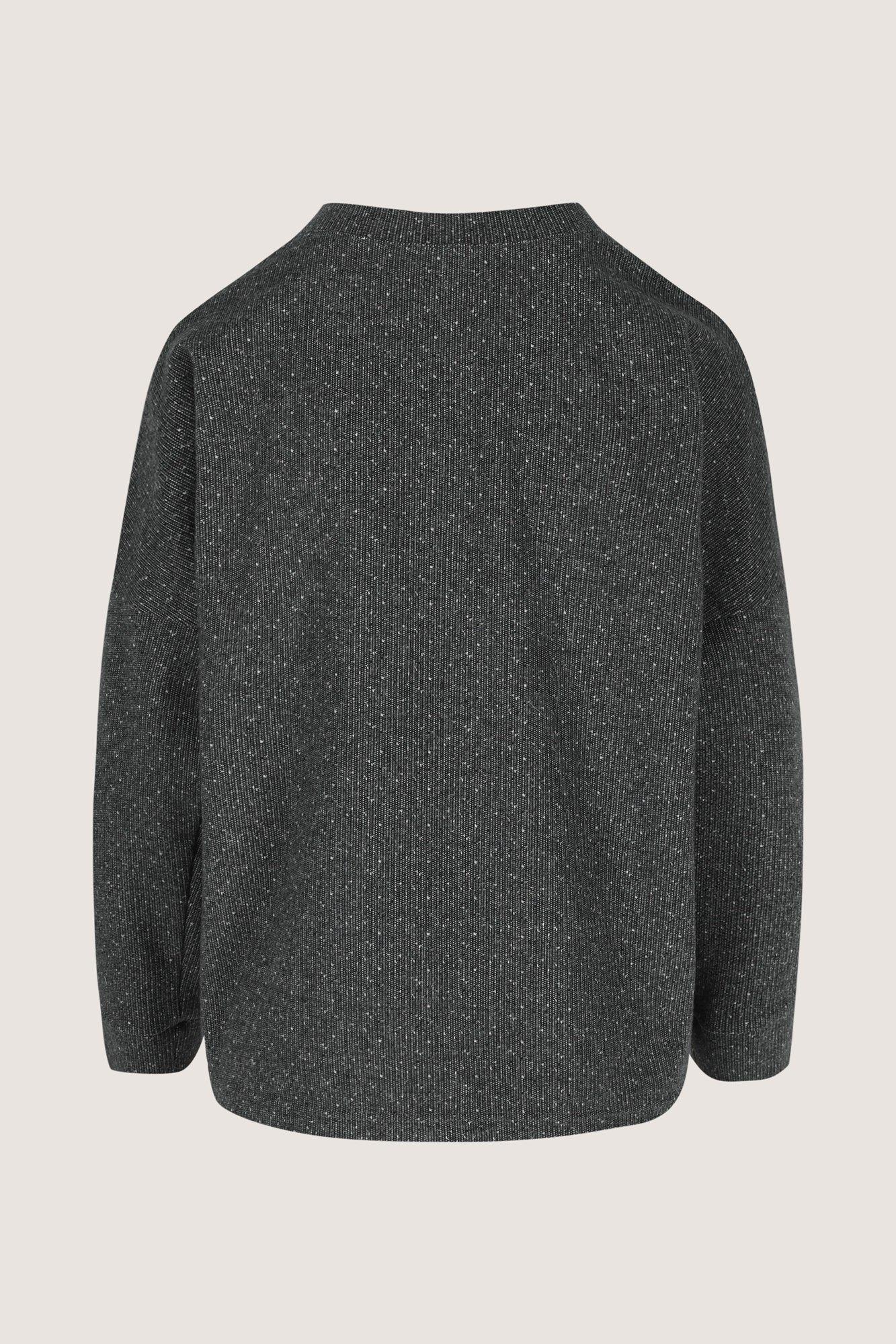 Chemises - Haut en jersey tweed à encolure ronde