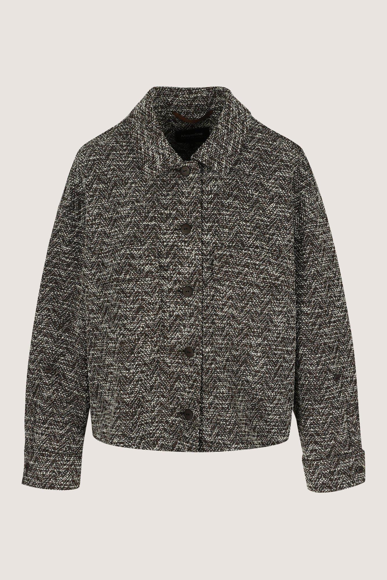 Blazers - Veste courte en jersey tweed