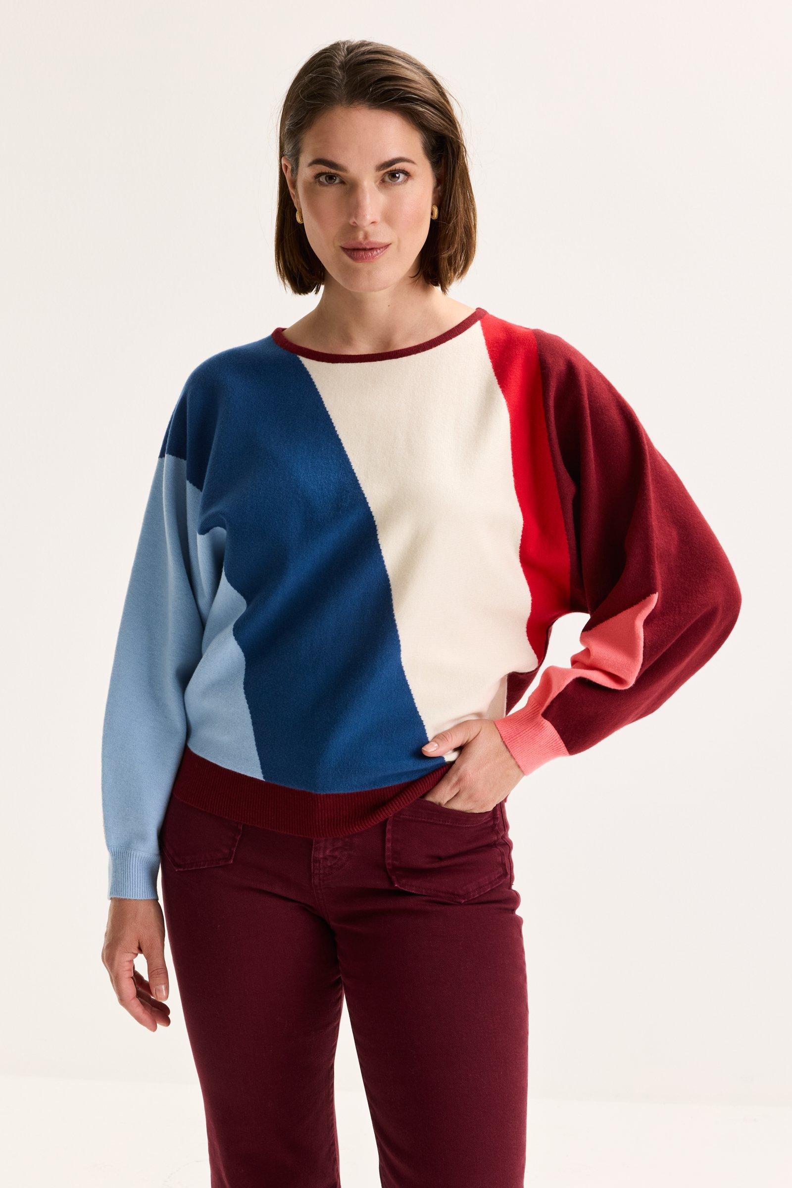 Mayerline Colourblocking Trui Met Vleermuismouw