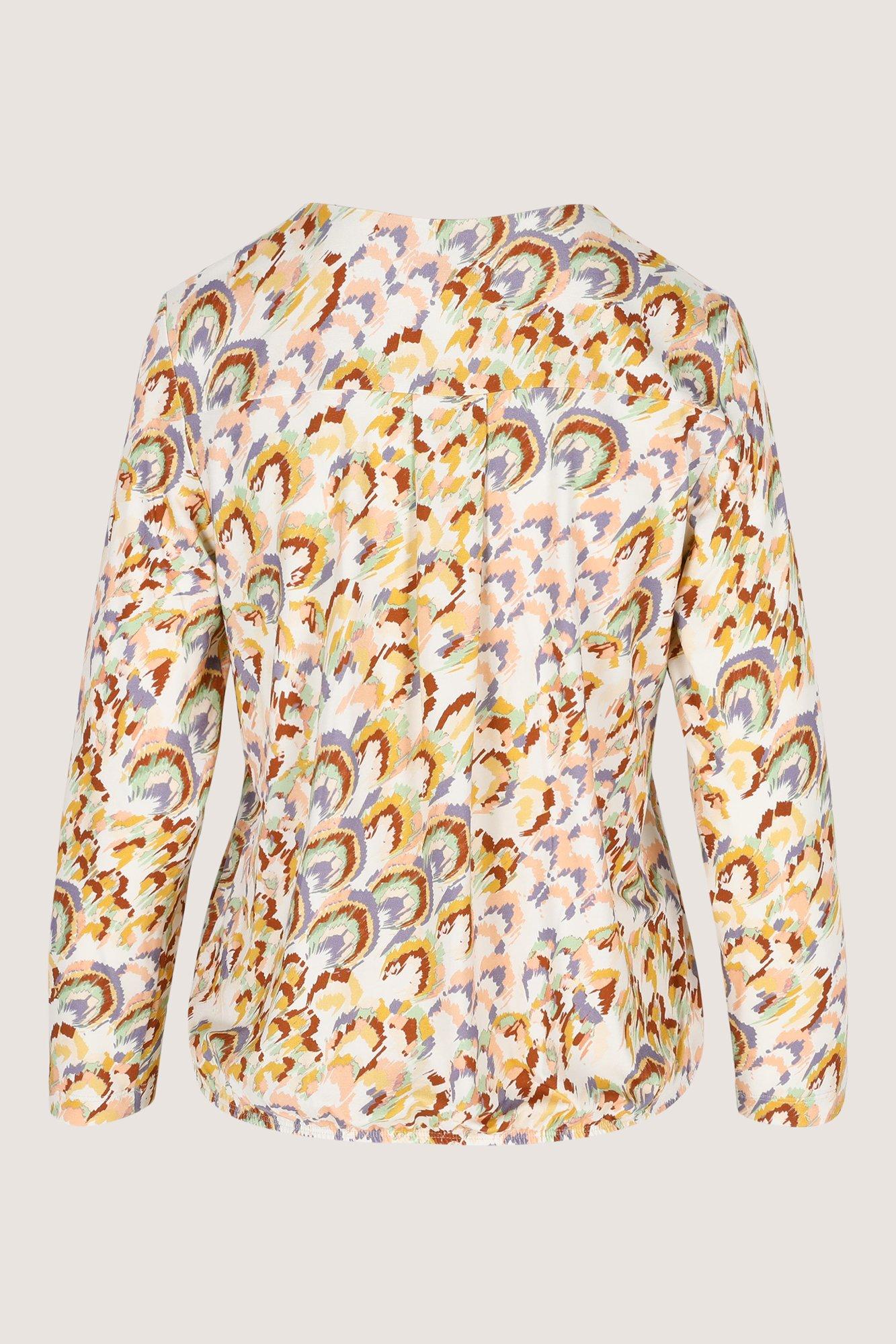 Hemden - Jersey V-halsblouse op elastiek