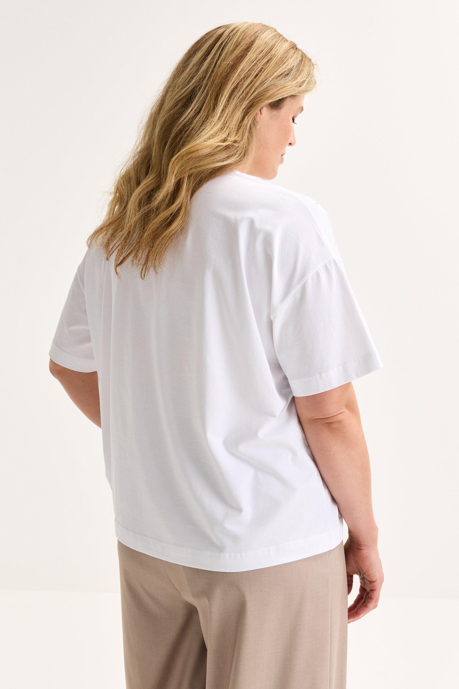 Sweatvest - T-shirt en coton avec strass