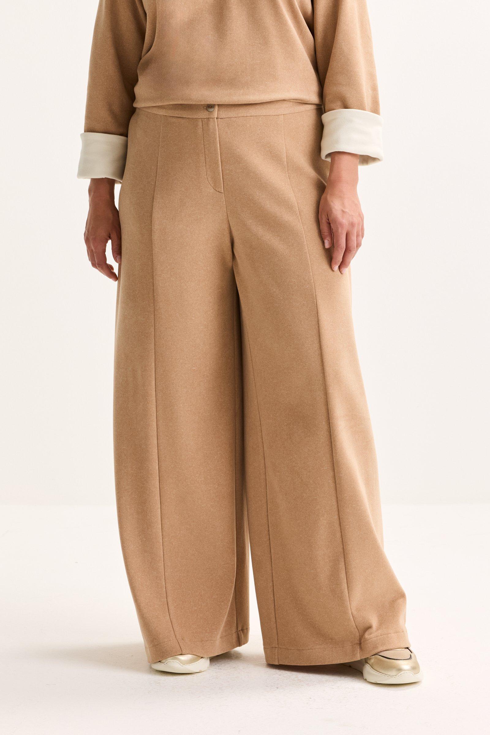 Pantalons - Pantalon palazzo en jersey jacquard