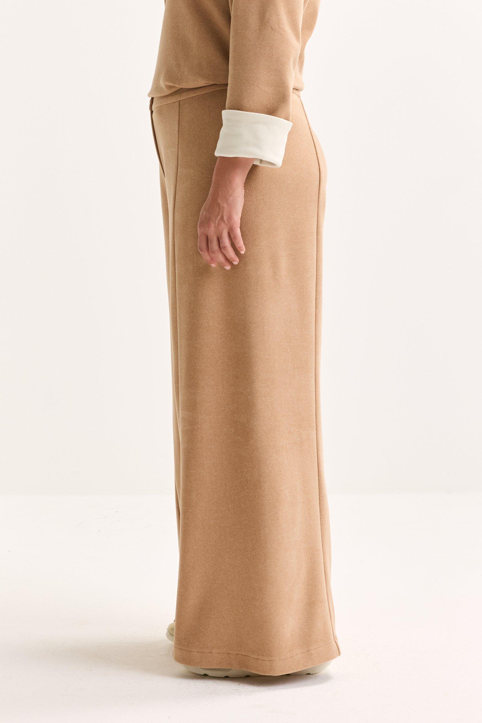 Pantalons - Pantalon palazzo en jersey jacquard