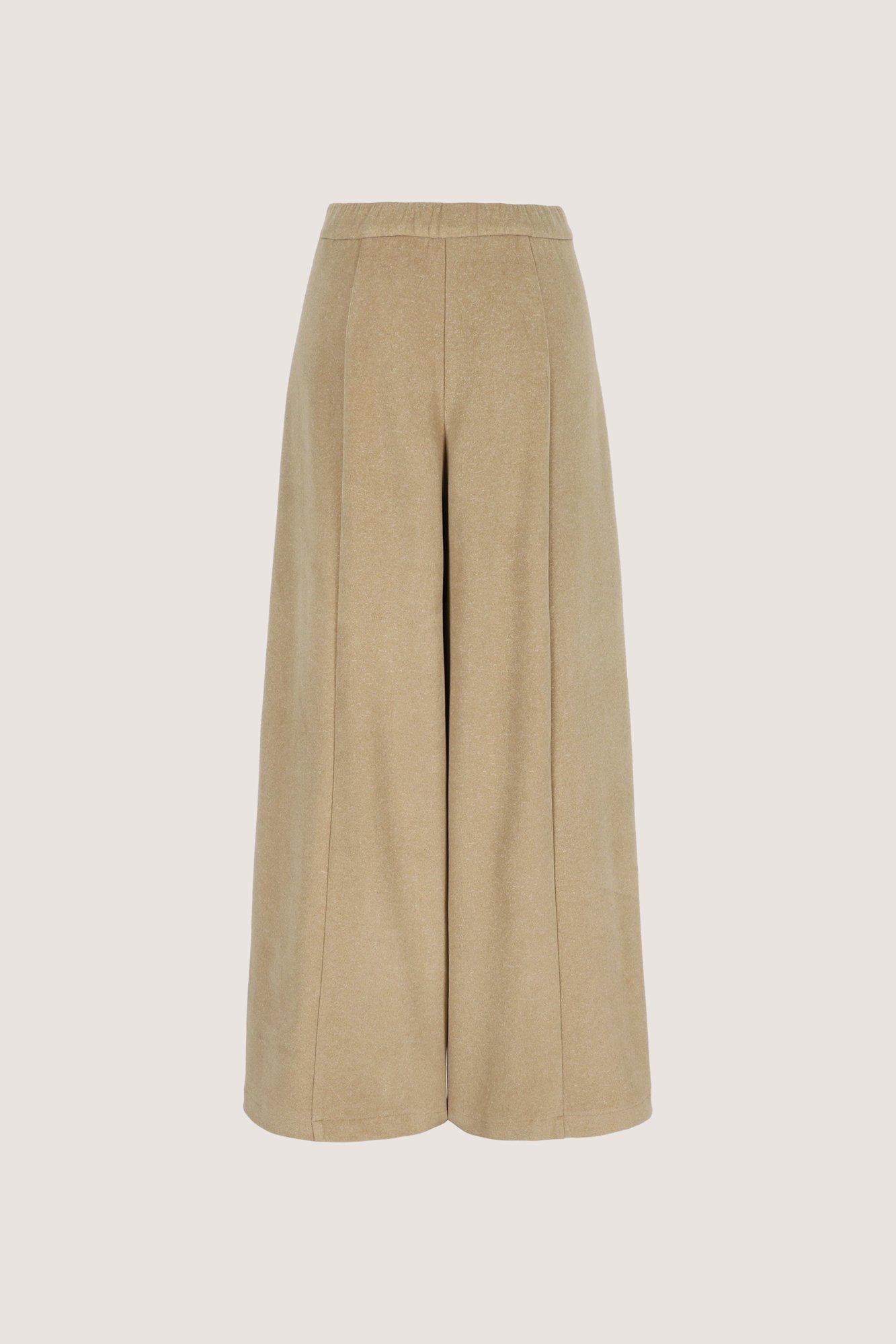 Broeken - Wijde broek in jacquard jersey