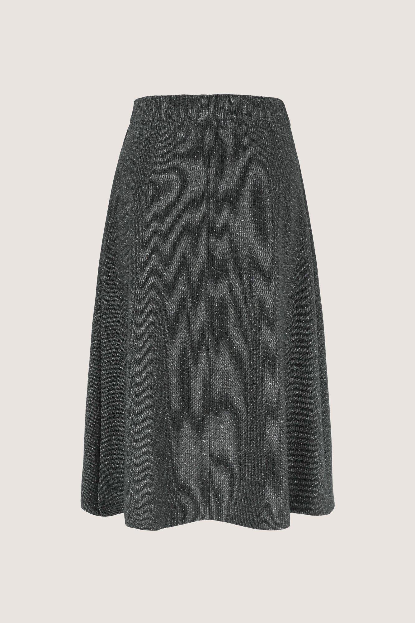 Rokken - Wikkelrok in jersey tweed
