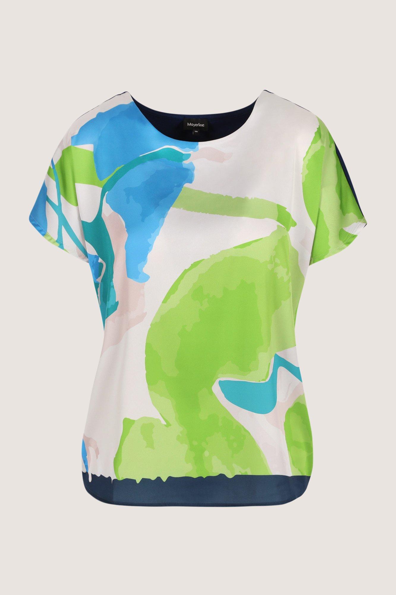 Sweatvest - Blouse T-shirt à devant en satin