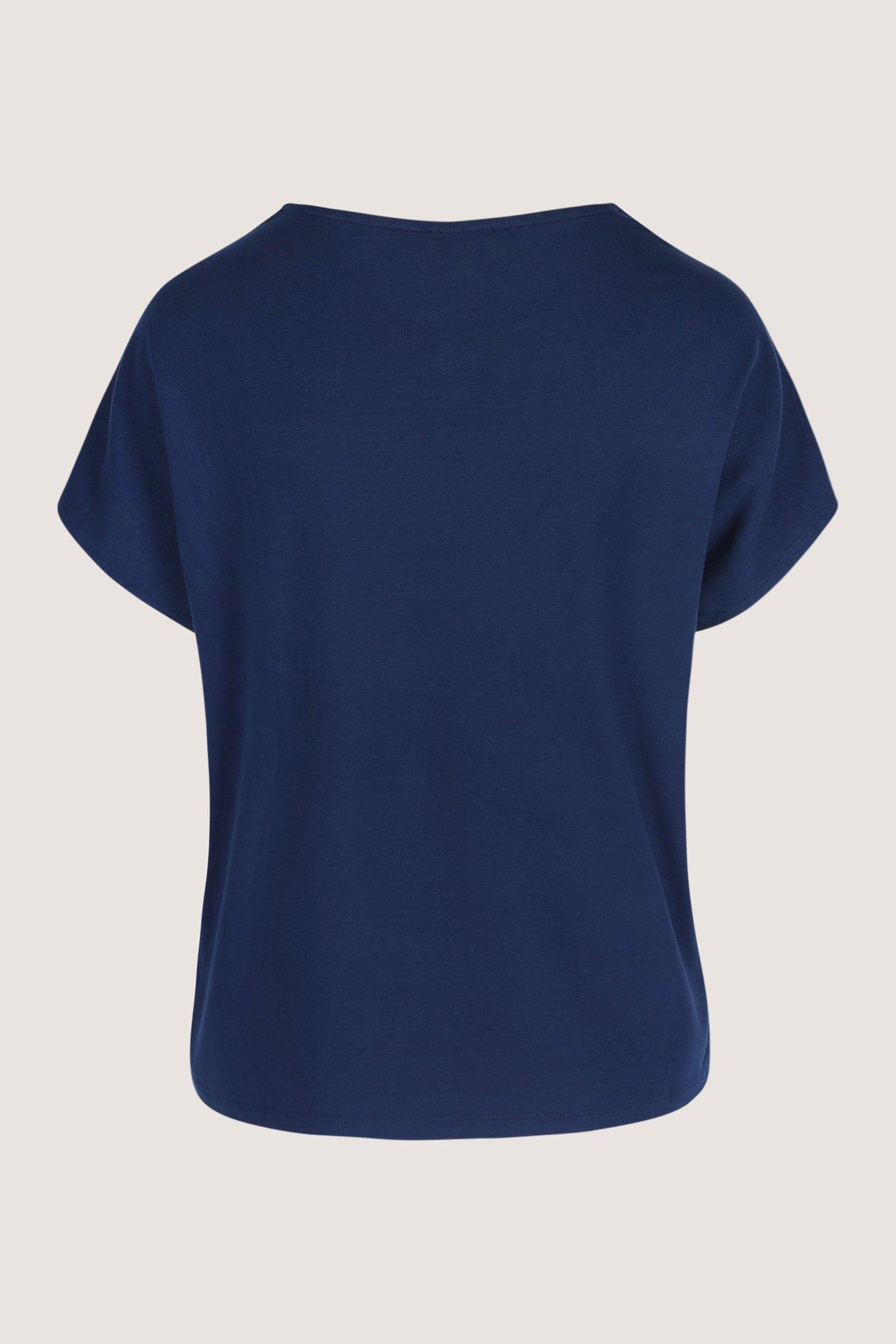 Sweatvest - Blouse T-shirt à devant en satin