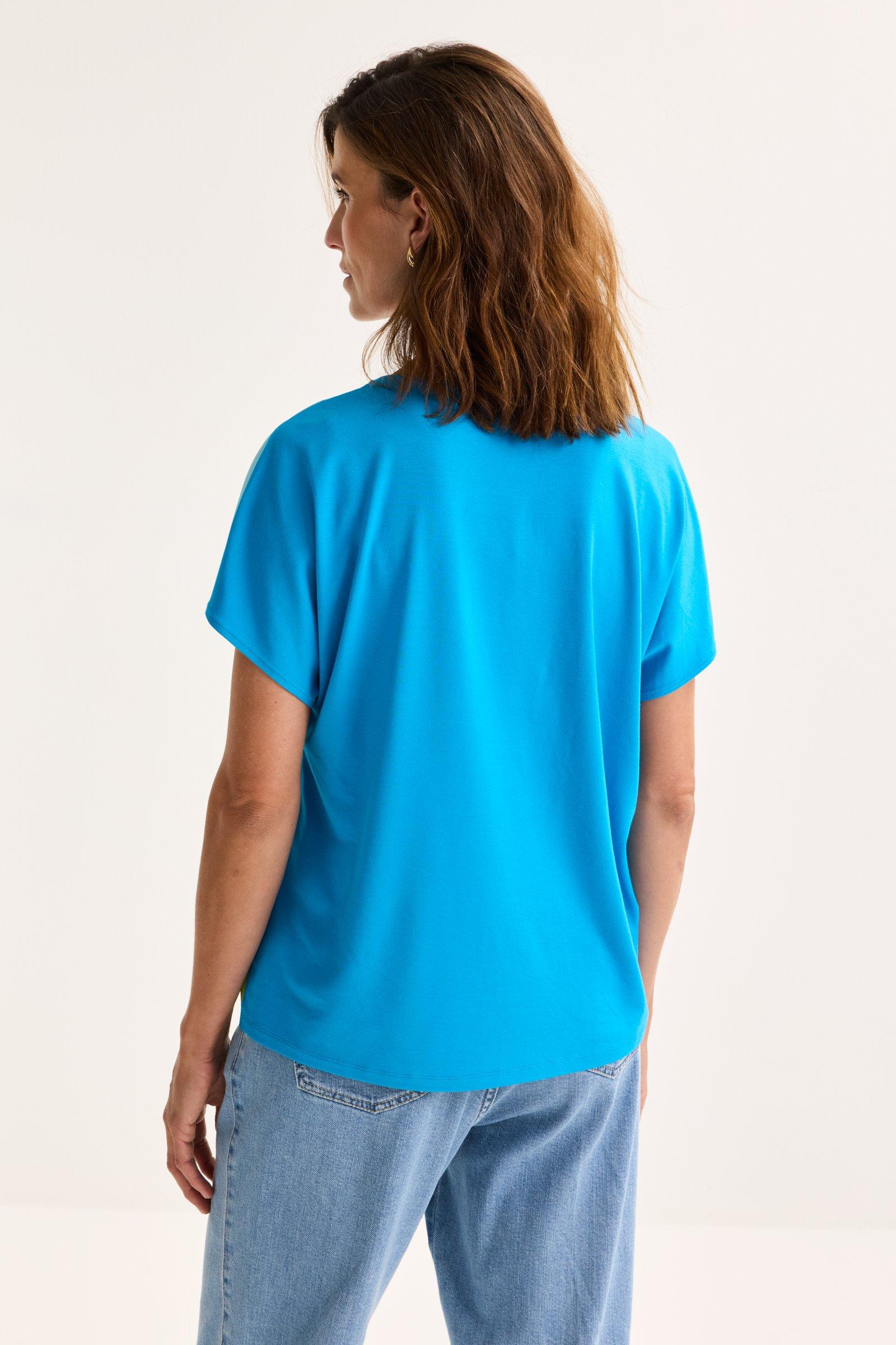 Sweatvest - Blouse T-shirt à devant en satin