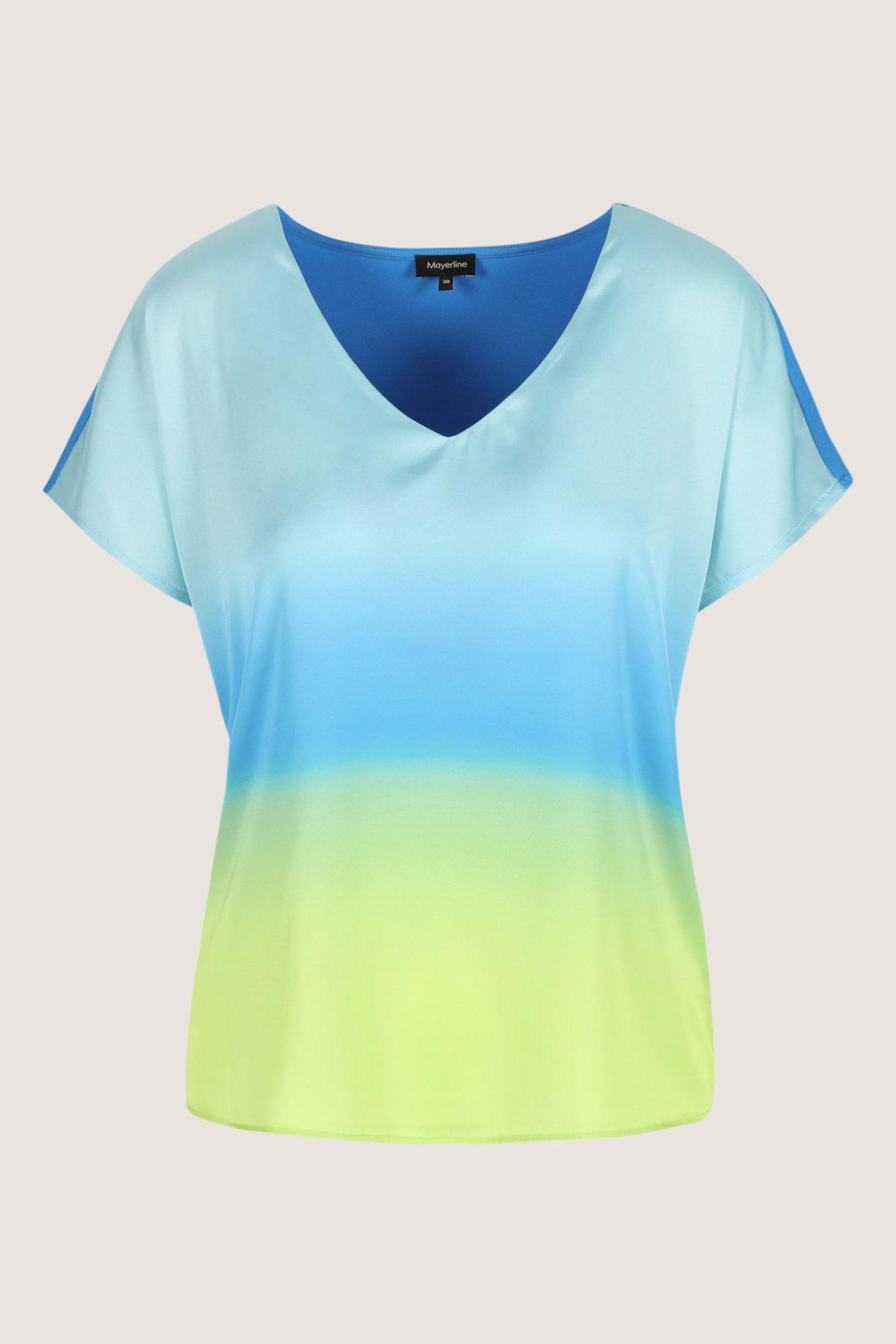 Sweatvest - Blouse T-shirt à devant en satin