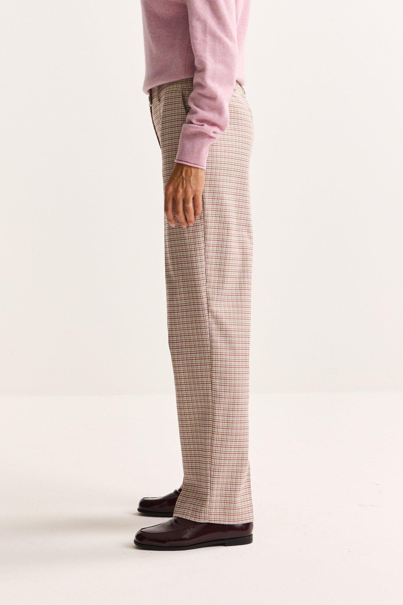 Pantalons - Pantalon costume &agrave; carreaux