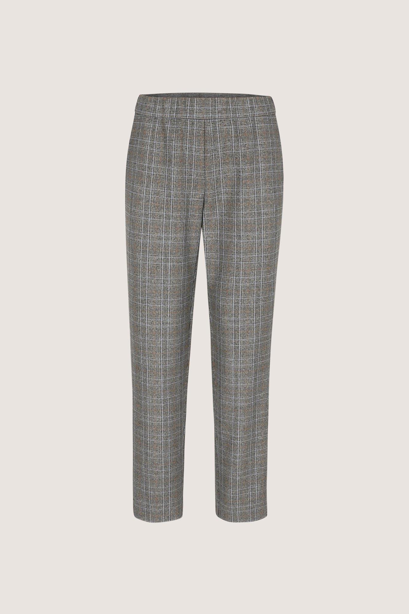 Broeken - Geruite broek met elastische tailleband