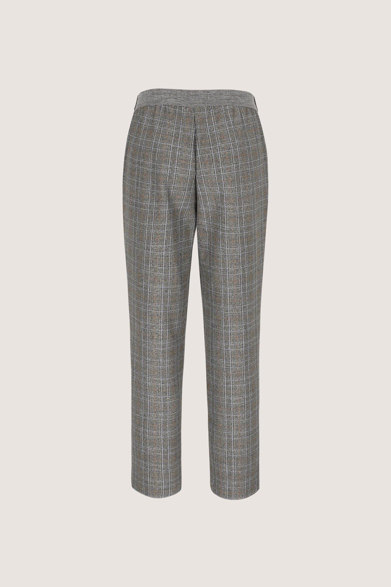 Broeken - Geruite broek met elastische tailleband