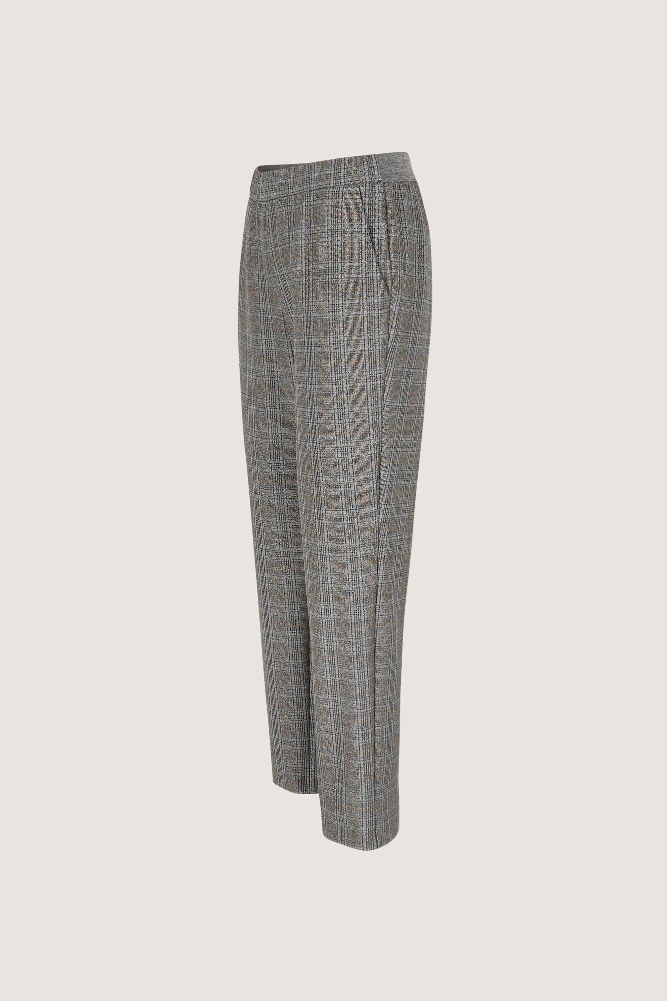 Broeken - Geruite broek met elastische tailleband