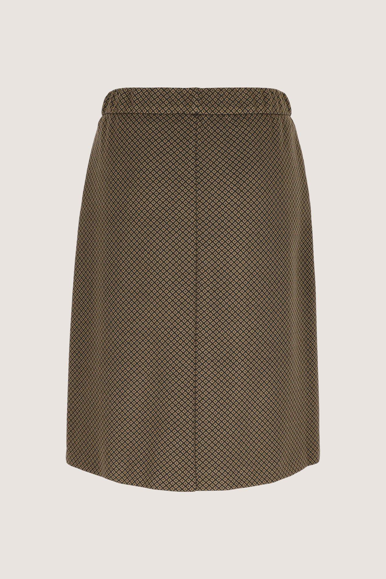 Rokken - Jersey A-lijnrok met opgezette zakken