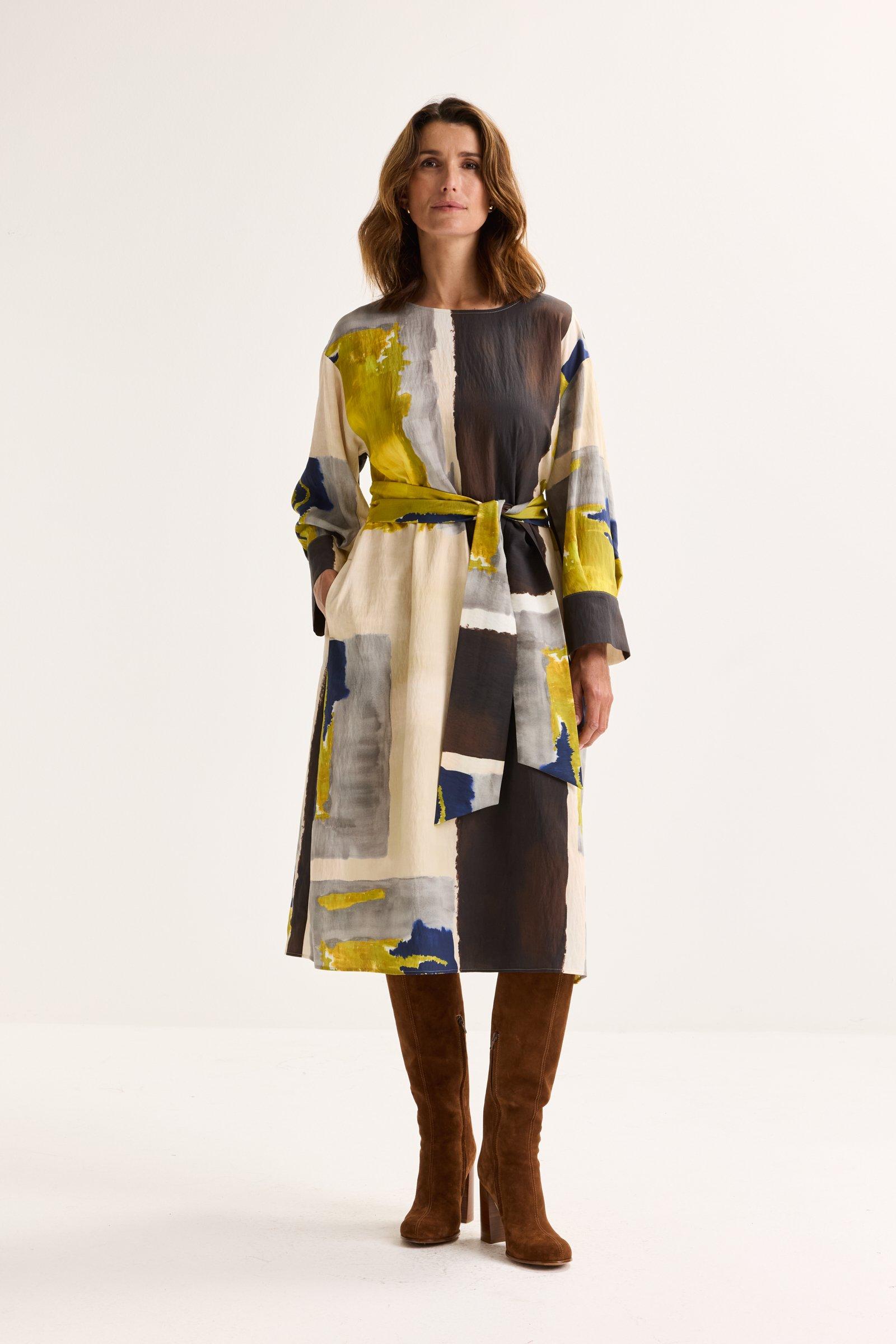Mayerline Rechte Jurk Met Abstracte Print