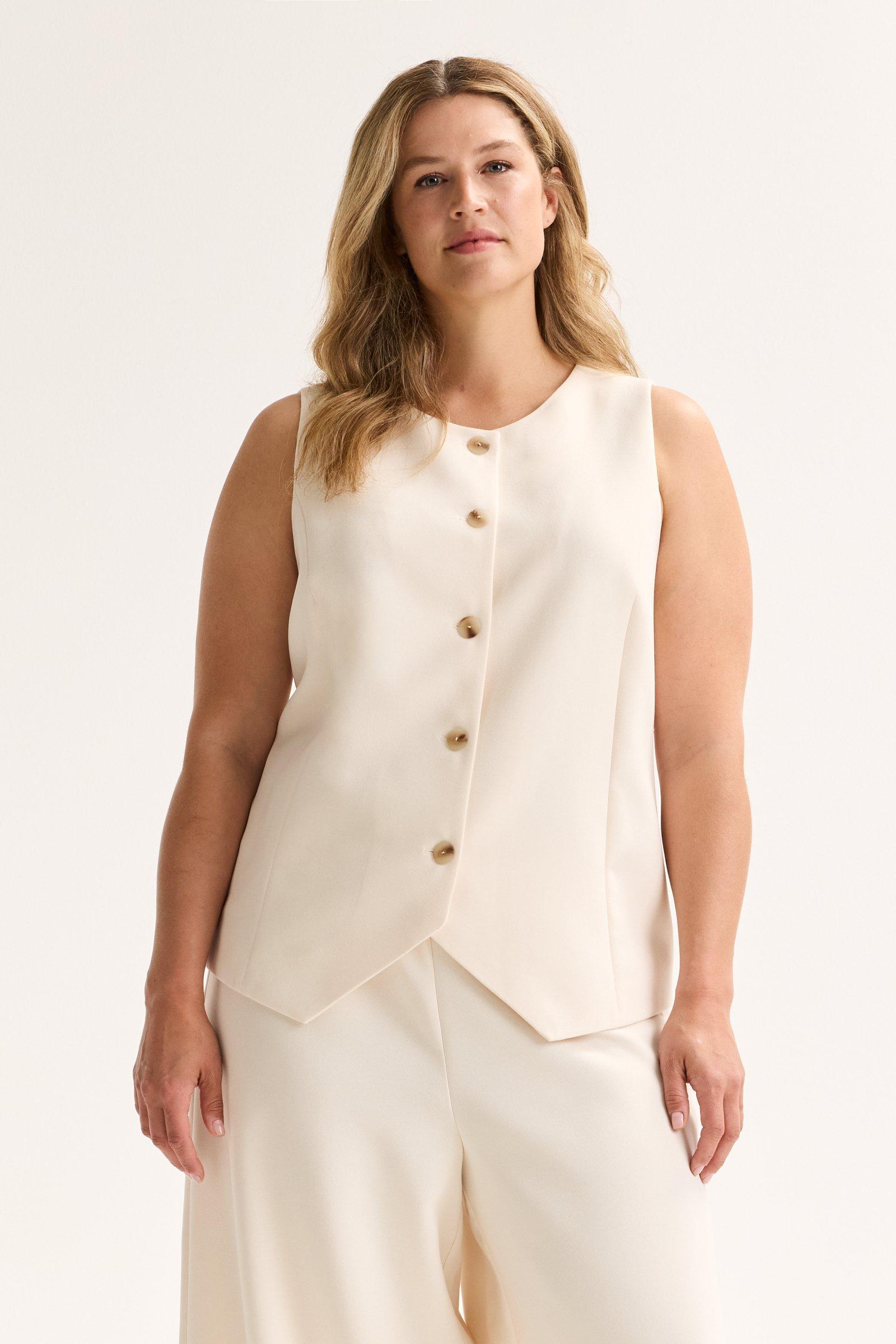 Gilet met ronde hals