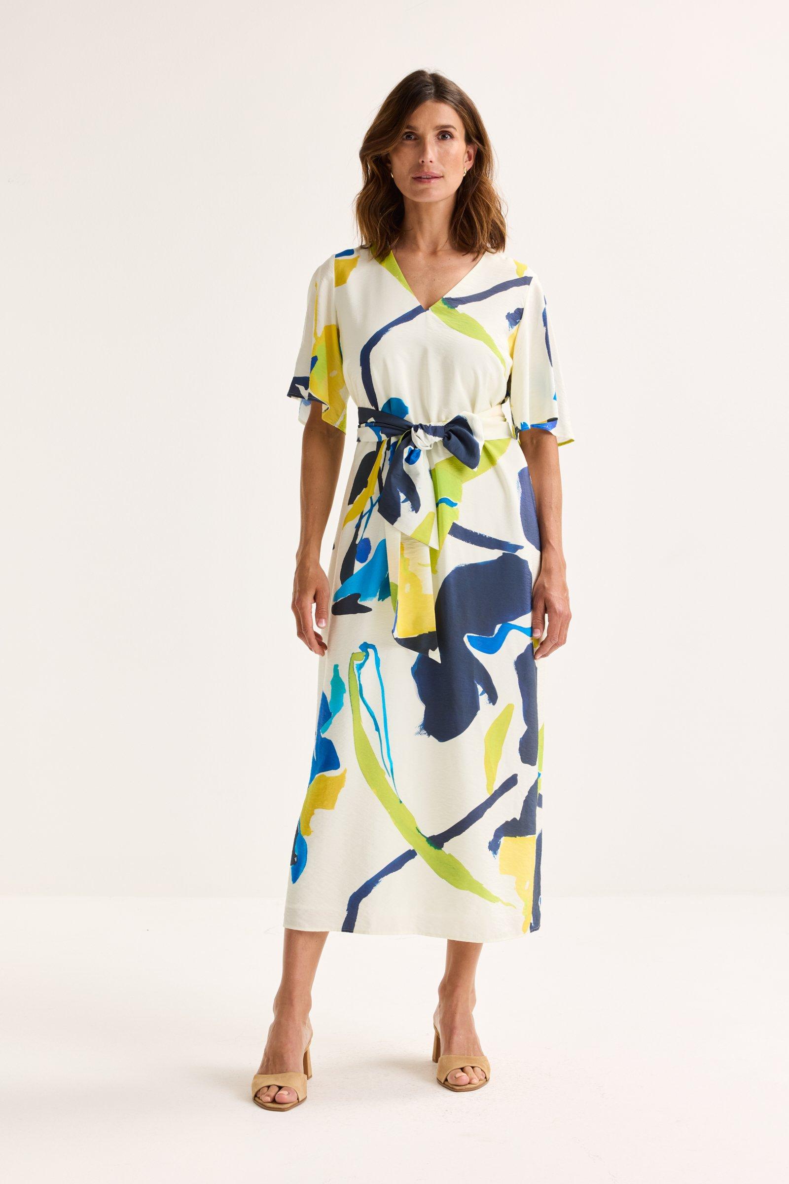 Mayerline Rechte Midijurk Met Aquarelprint