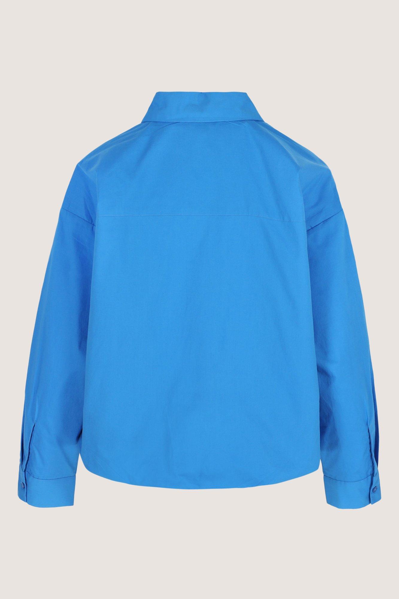 Chemises - Chemisier en coton &agrave; taille &eacute;lastiqu&eacute;e