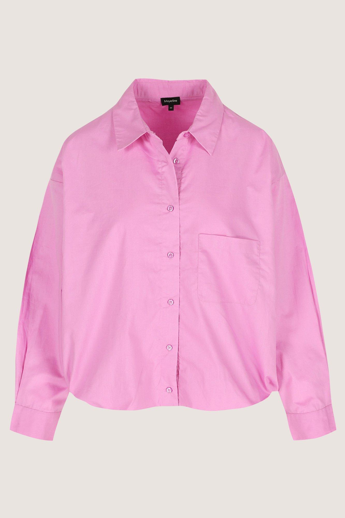 Hemden - Katoenen shirt met elastische taille