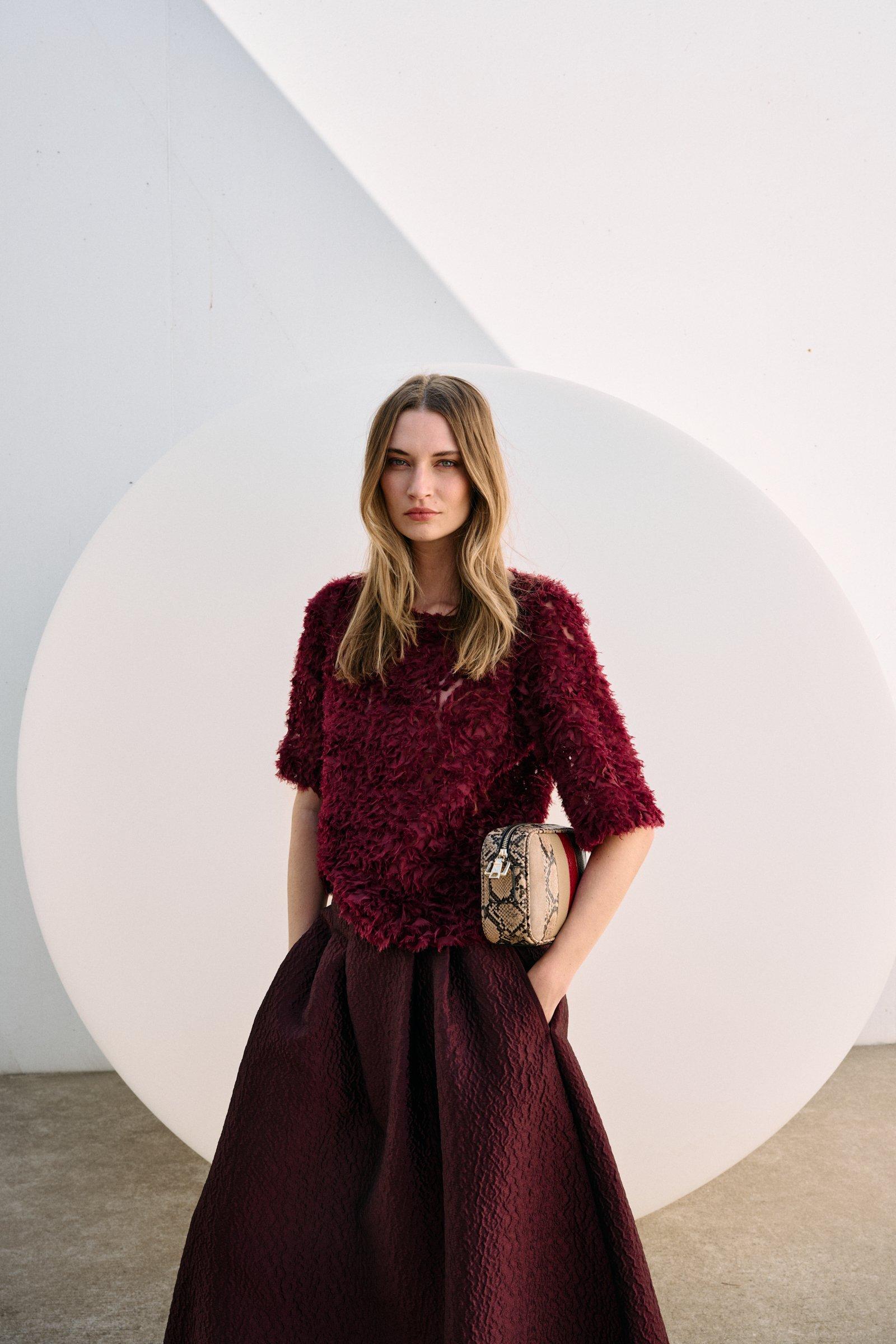 Blouse in 3D-tule - null - ame