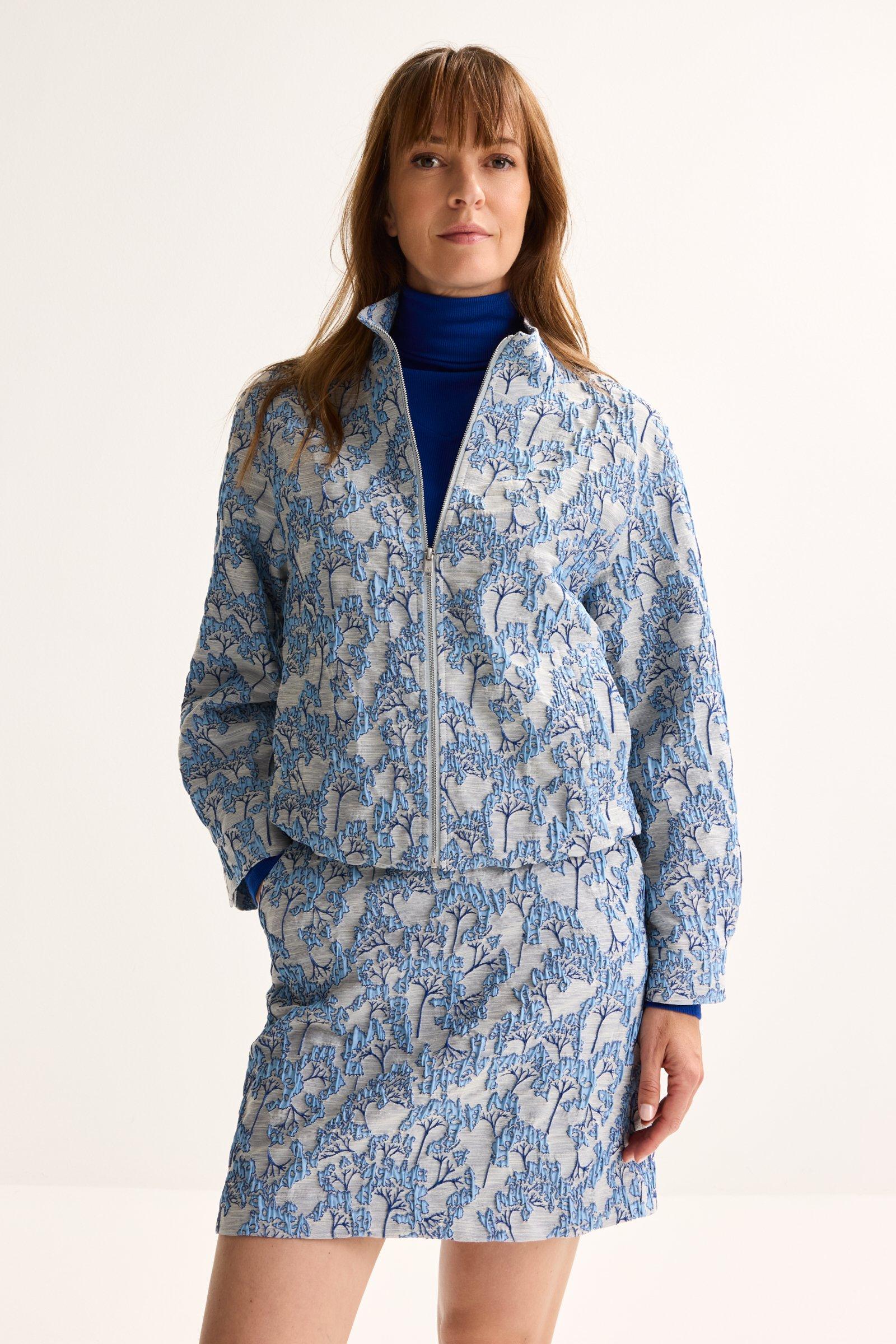 Blazers - Blouson bomber en jacquard reliëf