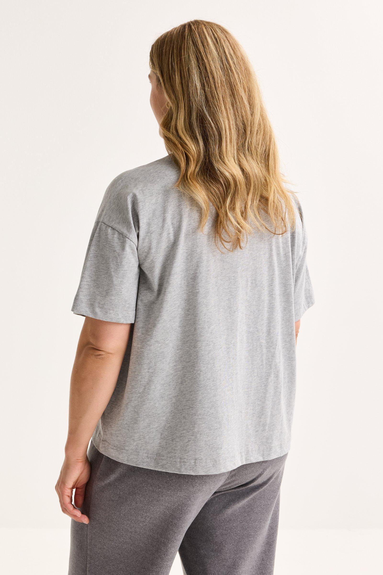 Sweatvest - T-shirt en coton avec strass