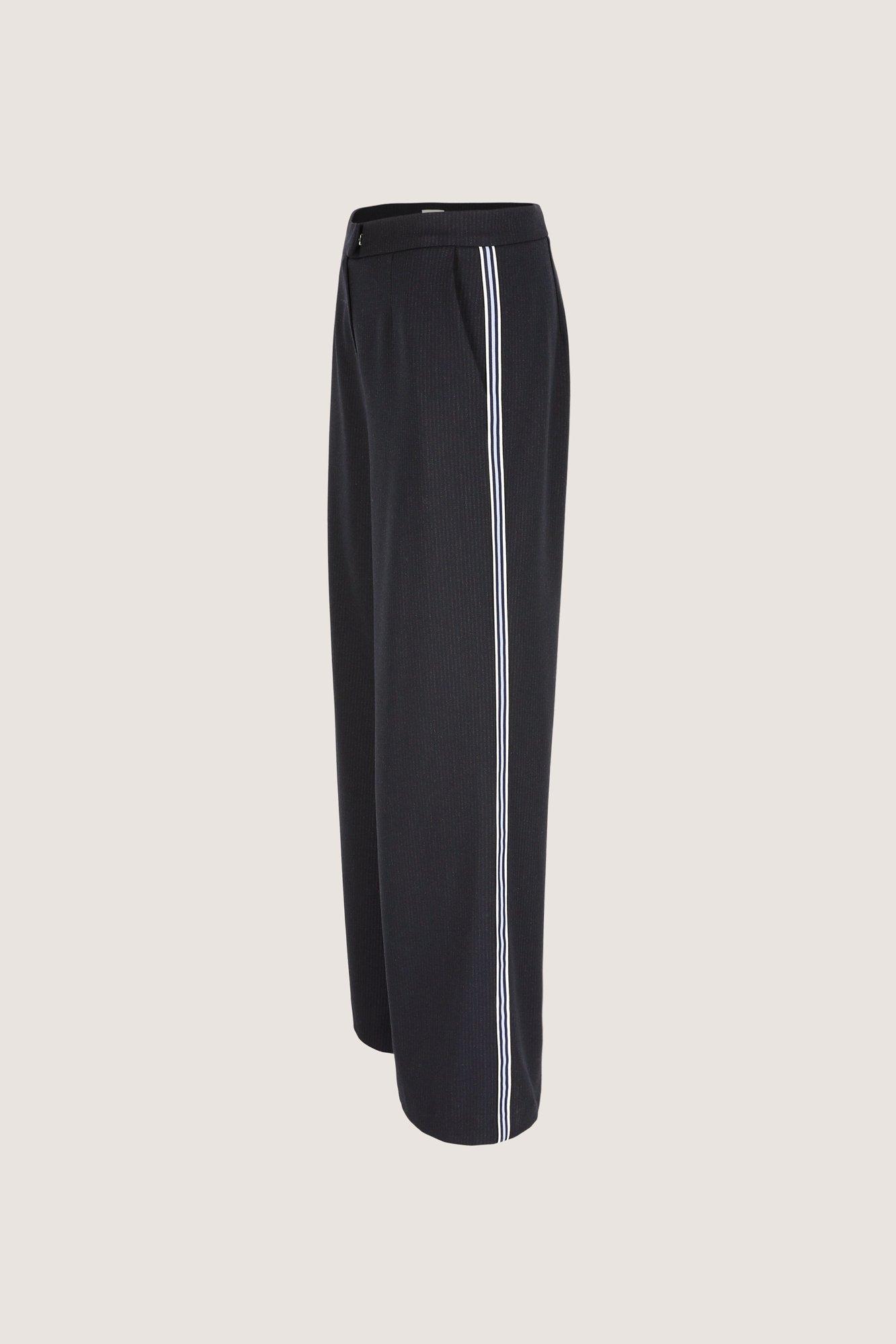 Broeken - Gestreepte broek met bies