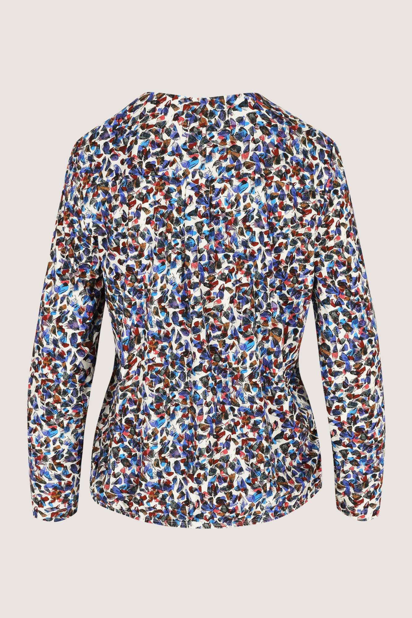 Hemden - Jersey V-halsblouse op elastiek