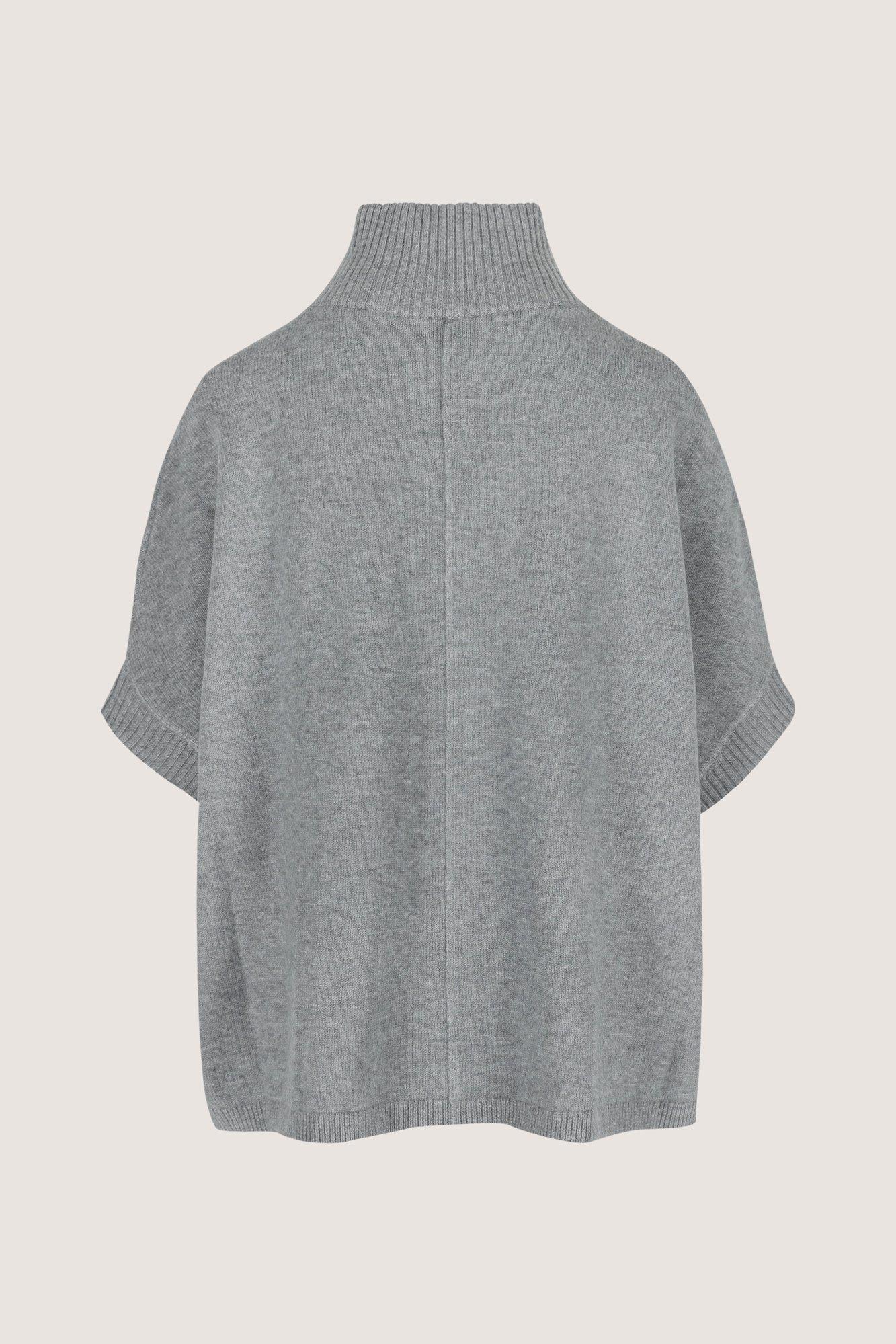 Cardigan - Gebreide cape met rits