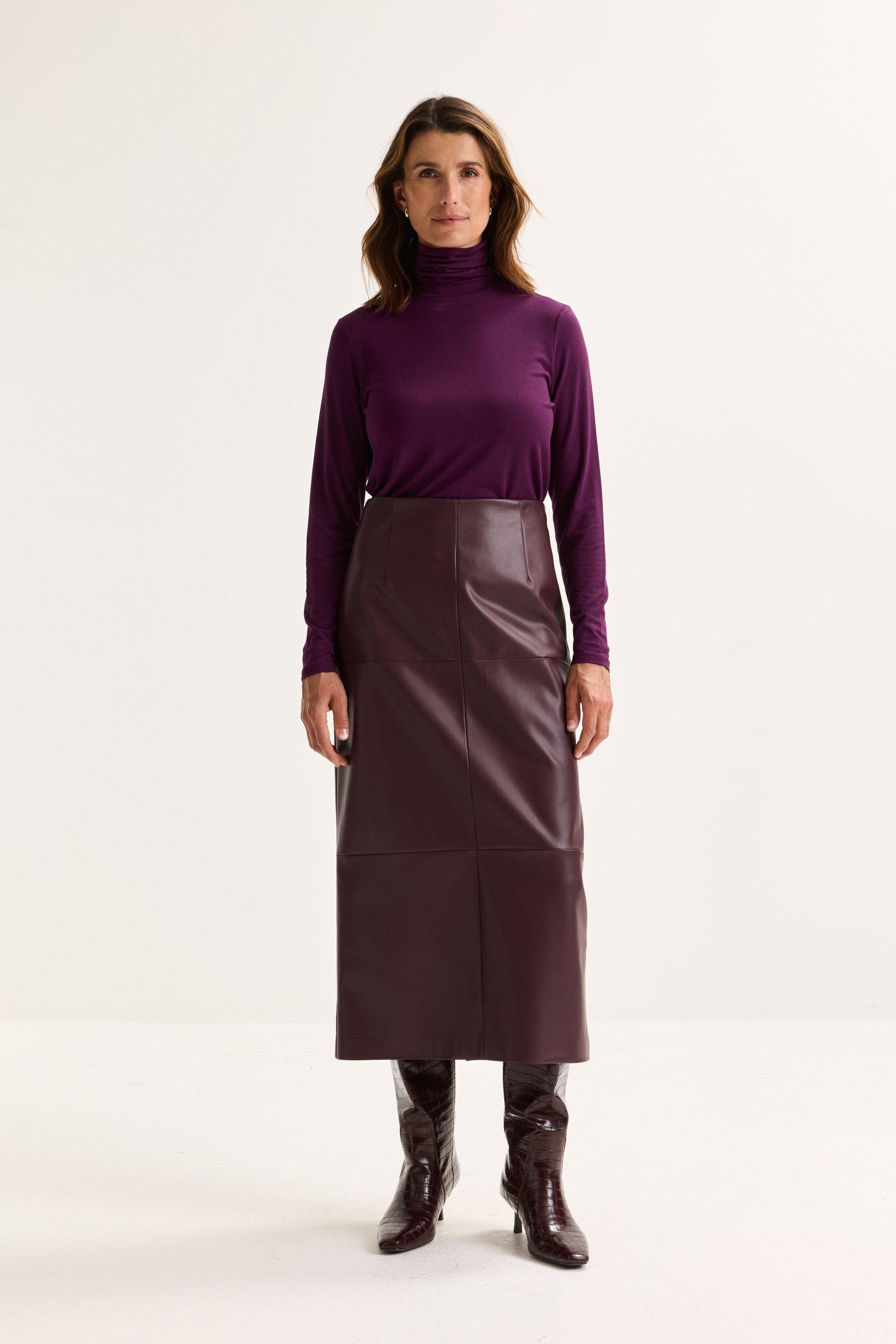 Jupes - Jupe crayon en faux cuir